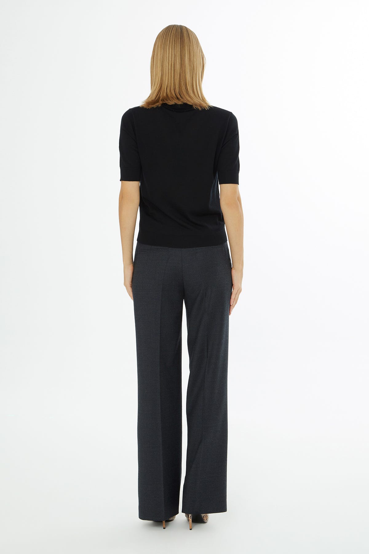 Gömlek Yaka Kısa Kollu Triko