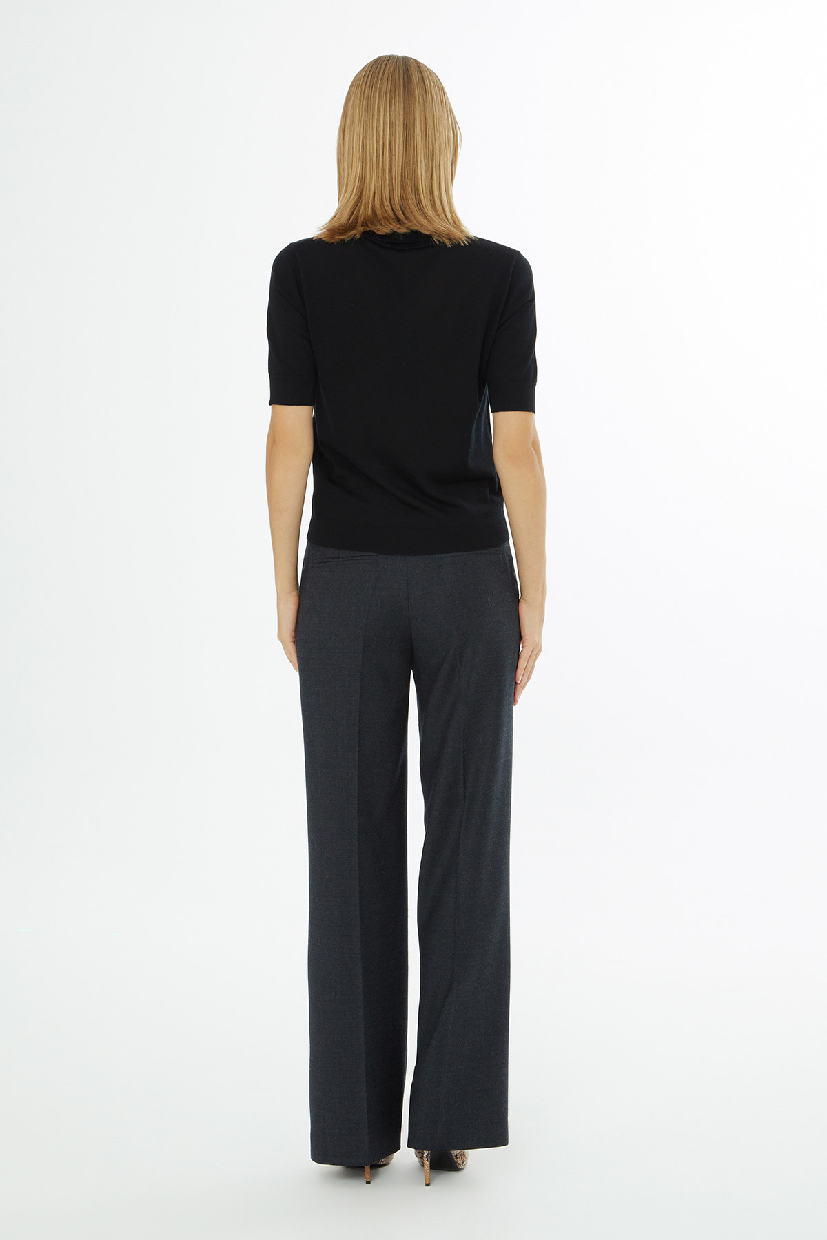 Gömlek Yaka Kısa Kollu Triko