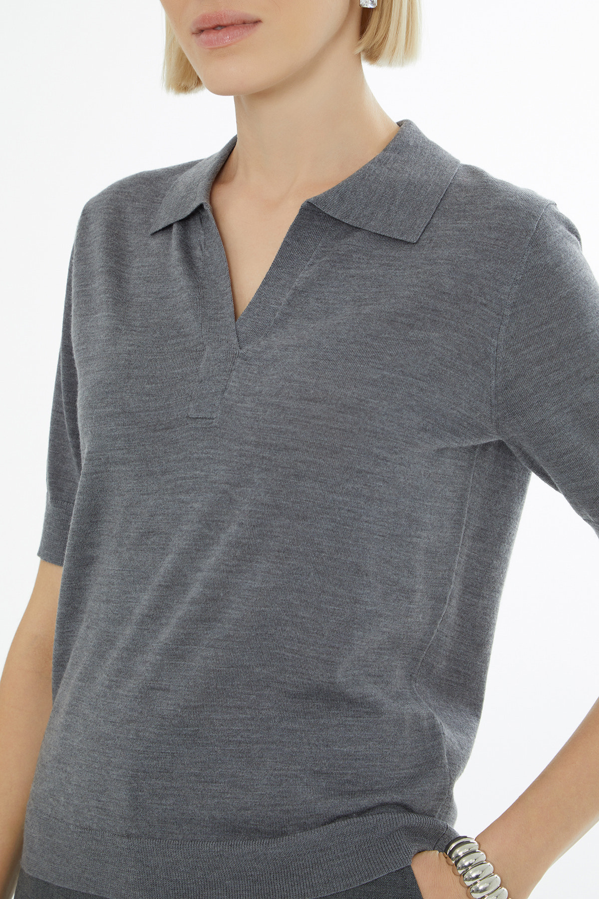 Gömlek Yakalı Truvakar Kollu Triko