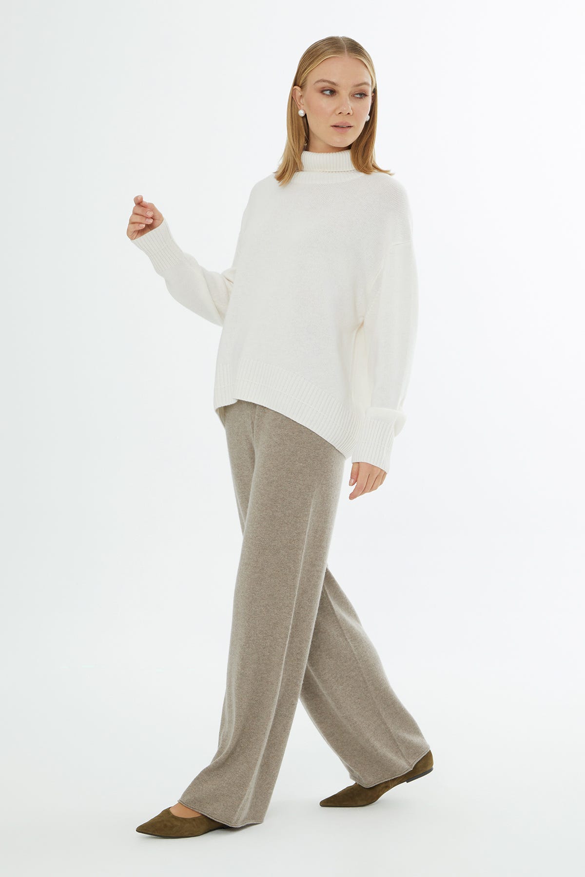 Boğazlı Uzun Kollu Kazak