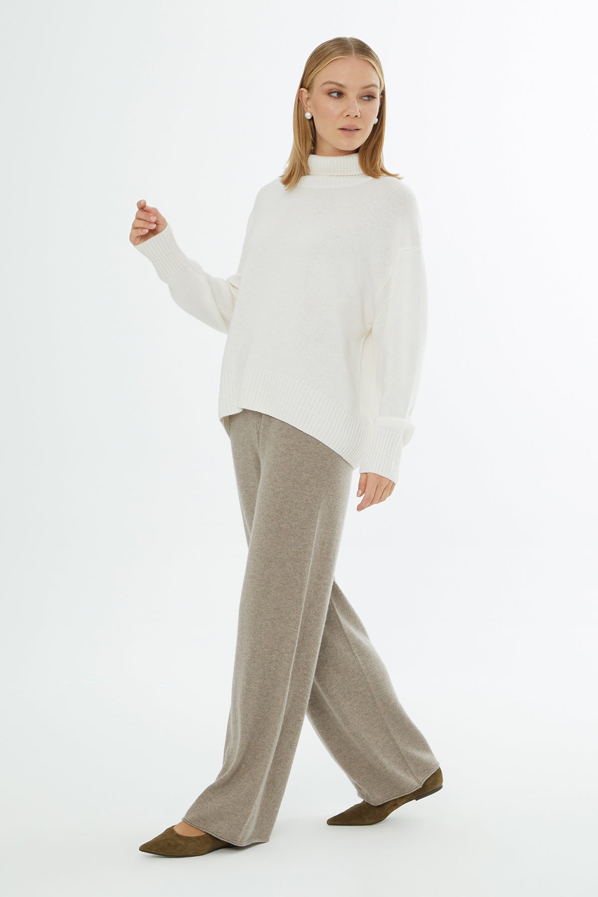 Boğazlı Uzun Kollu Kazak