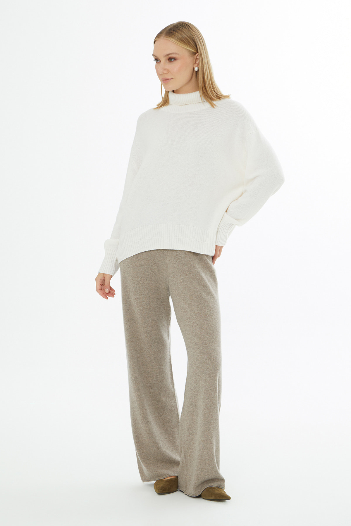 Boğazlı Uzun Kollu Kazak