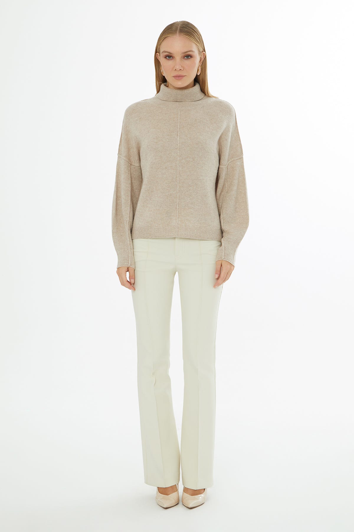 Boğazlı Uzun Kollu Kazak