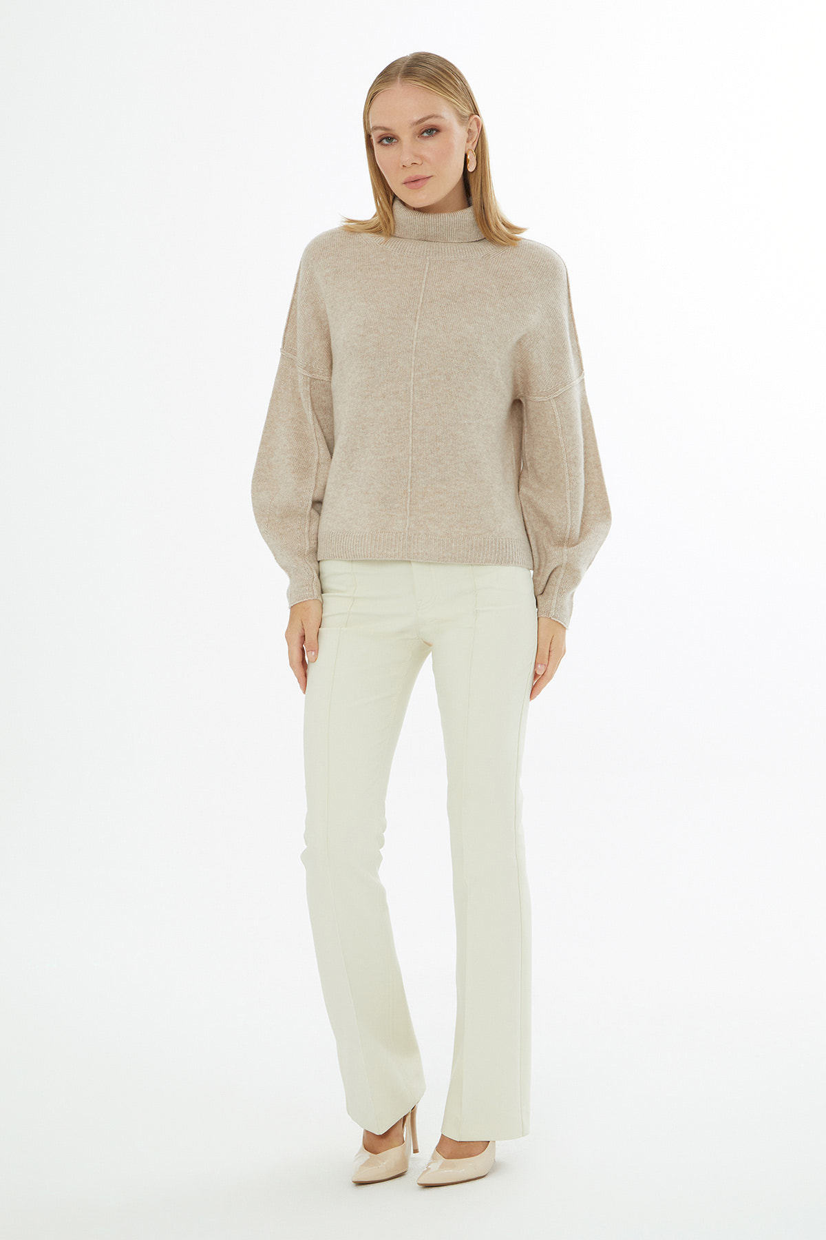 Boğazlı Uzun Kollu Kazak