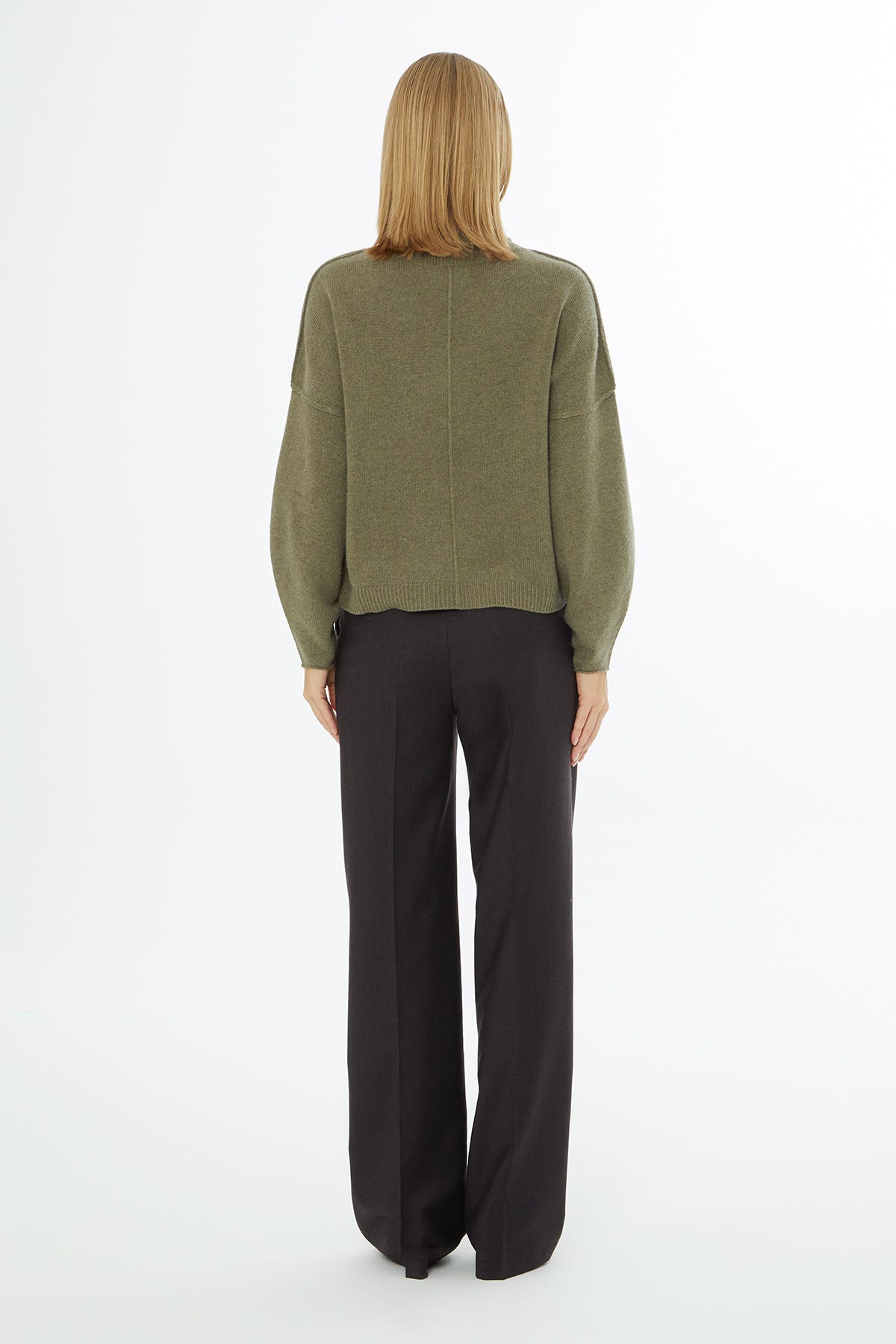 Boğazlı Uzun Kollu Kazak