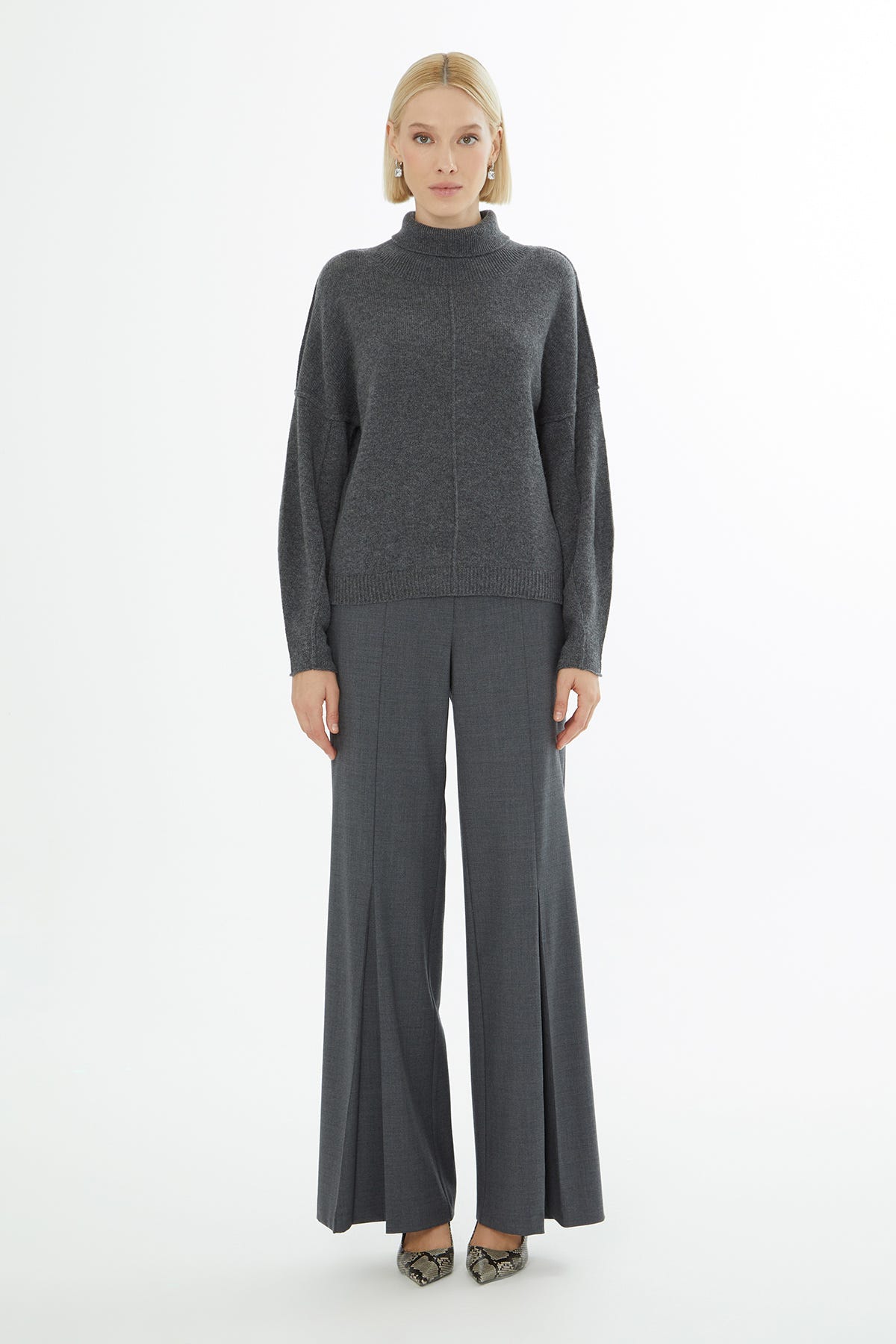 Boğazlı Uzun Kollu Kazak