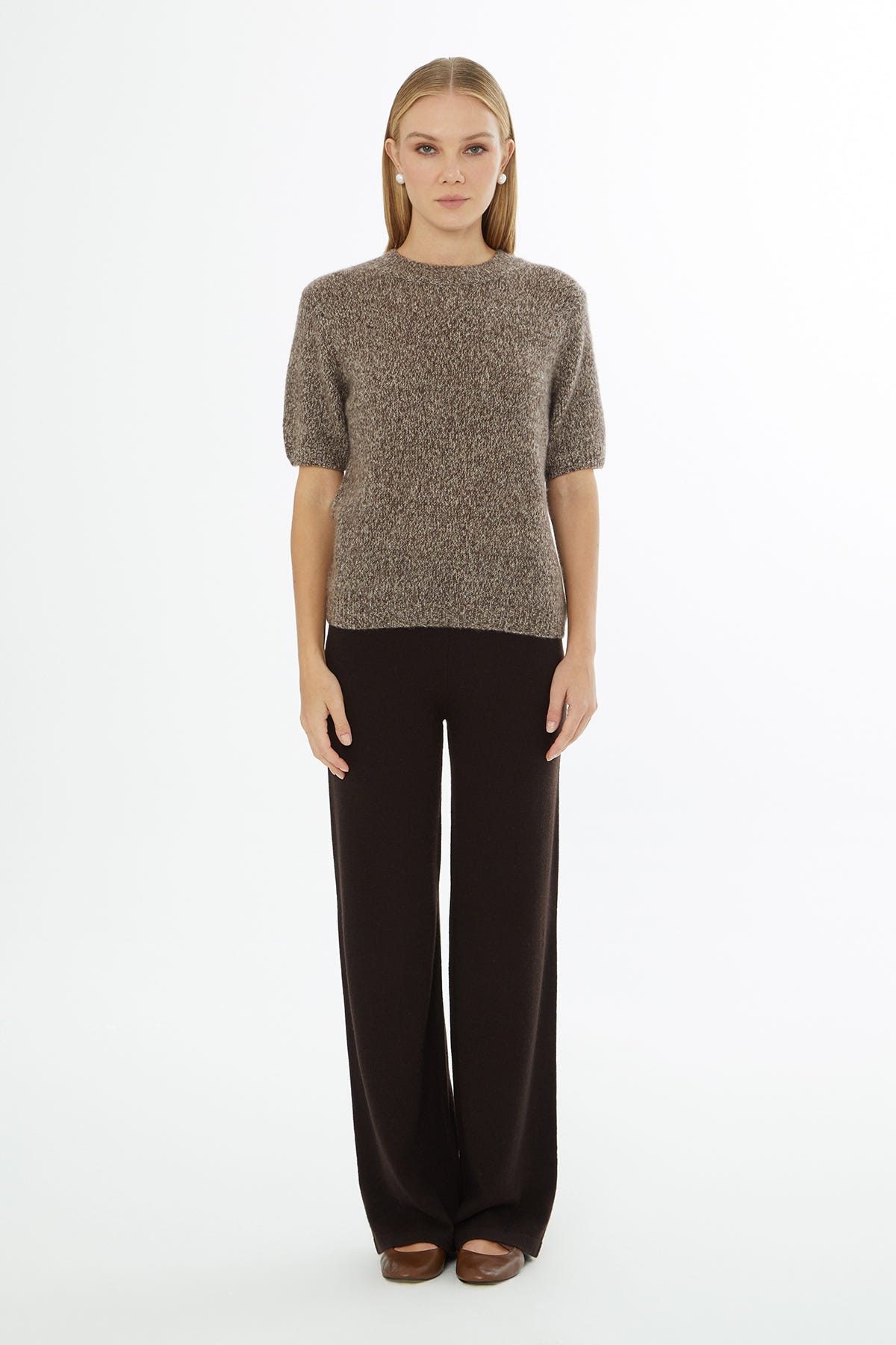 Yuvarlak Yaka Kısa Kol Triko