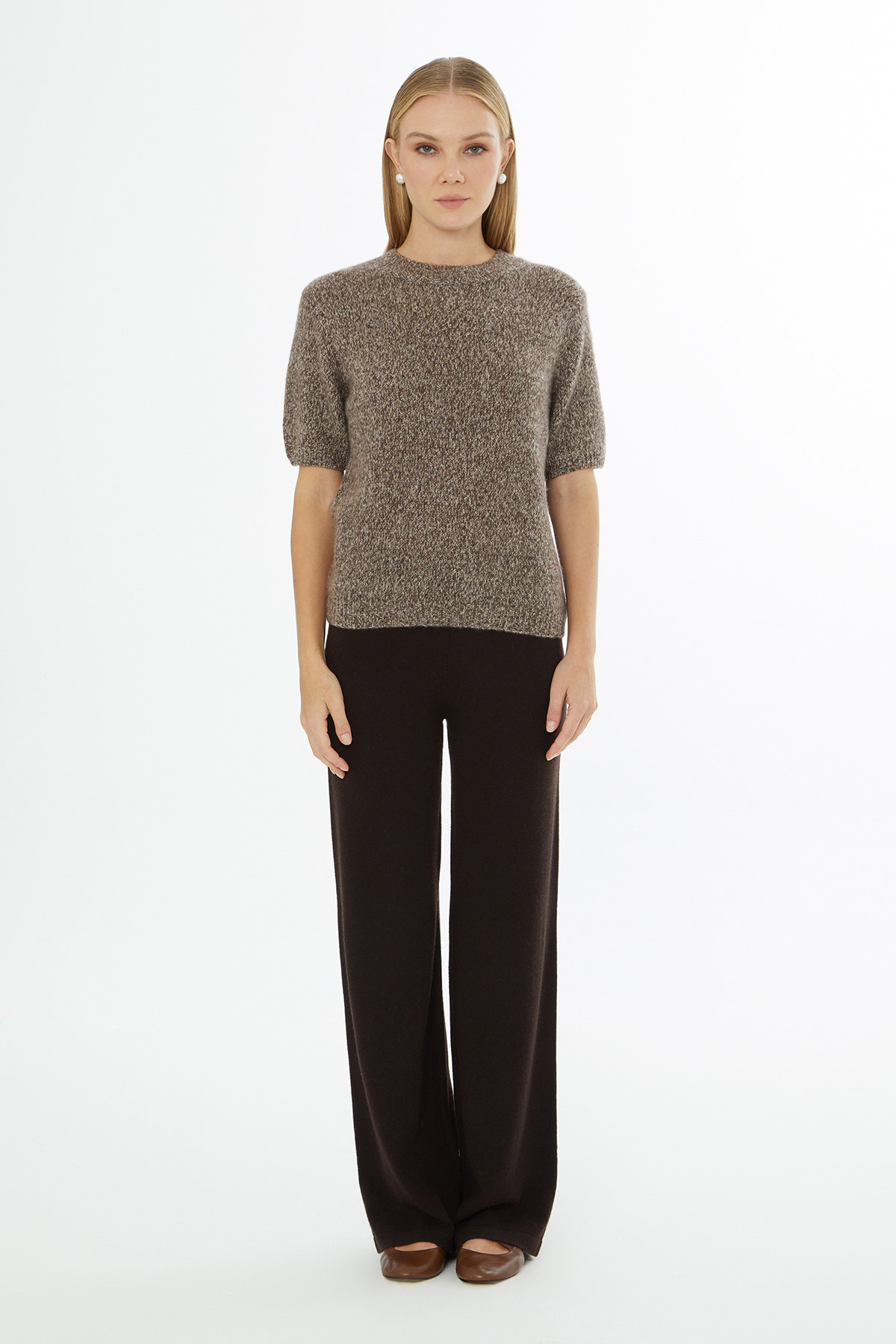 Yuvarlak Yaka Kısa Kol Triko