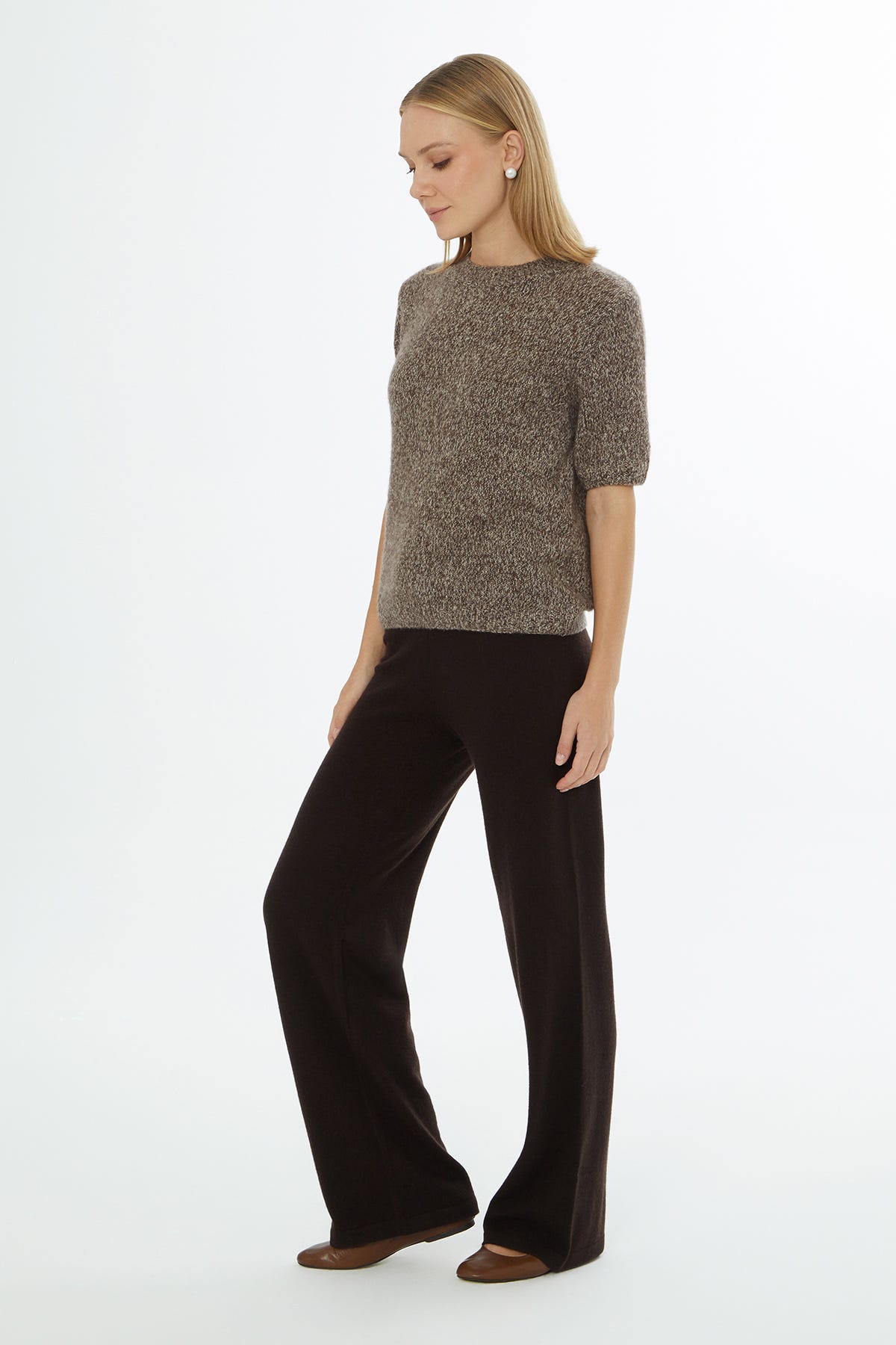 Yuvarlak Yaka Kısa Kol Triko