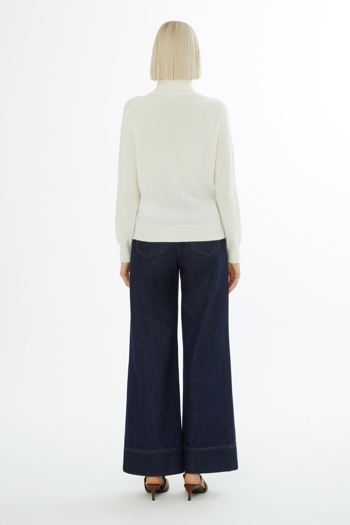 Boğazlı Uzun Kollu Triko Kazak