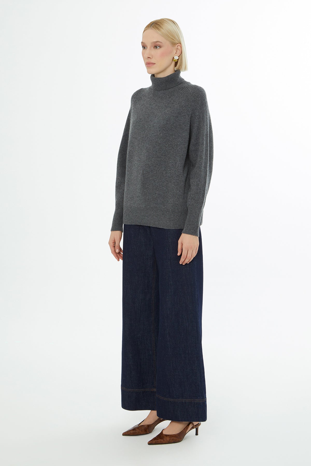 Boğazlı Uzun Kollu Kazak