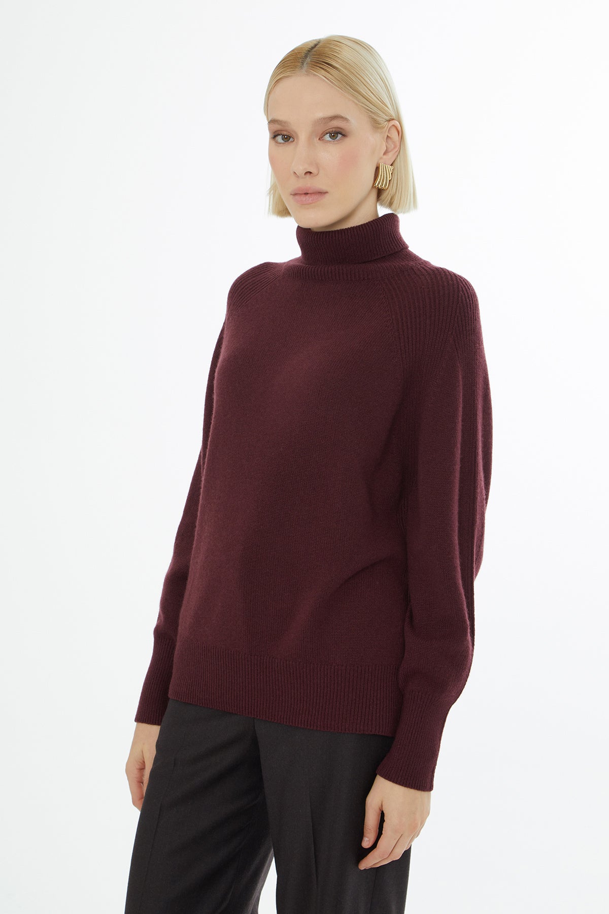 Boğazlı Uzun Kollu Kazak