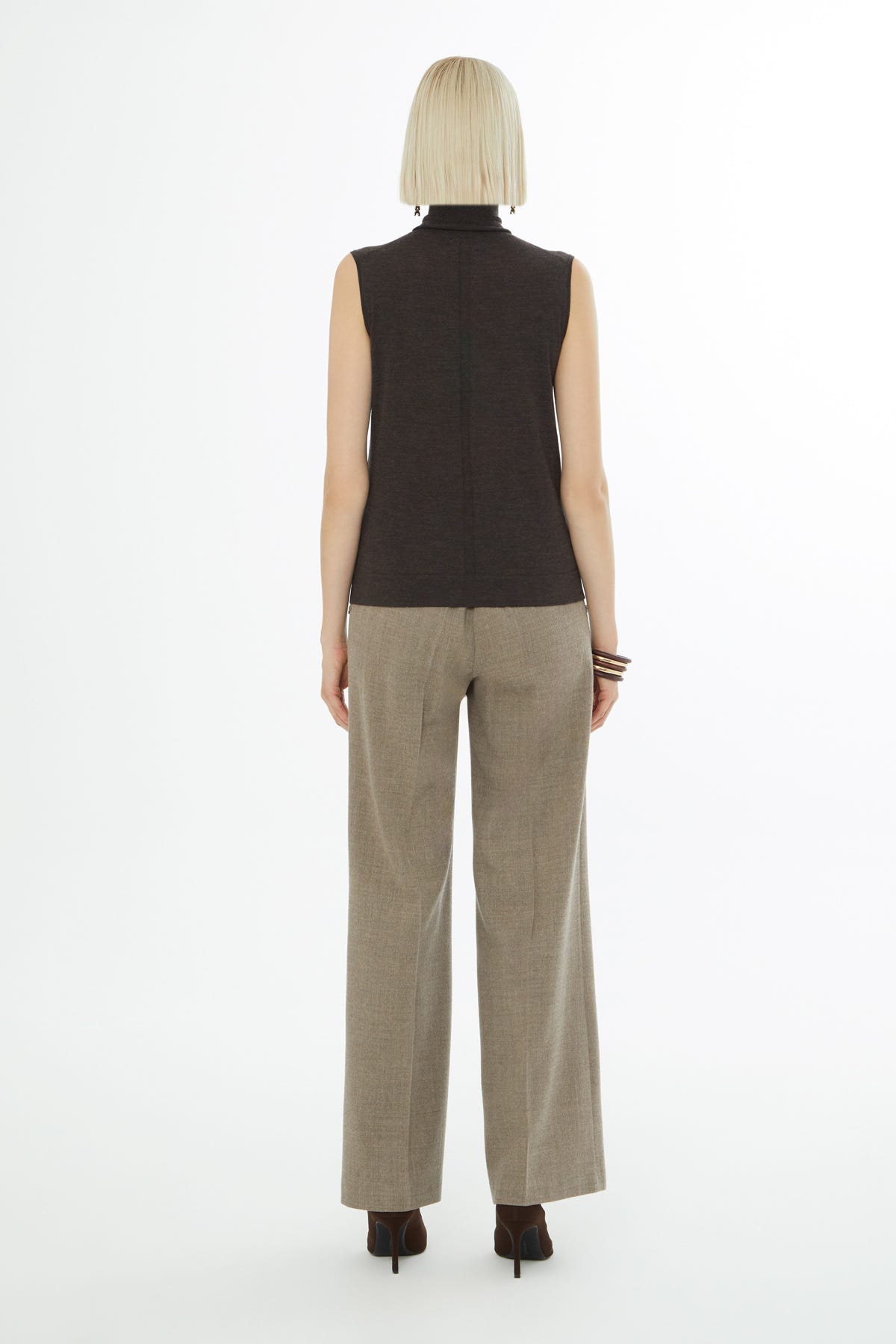 Boğazlı Yün Karışımlı Triko