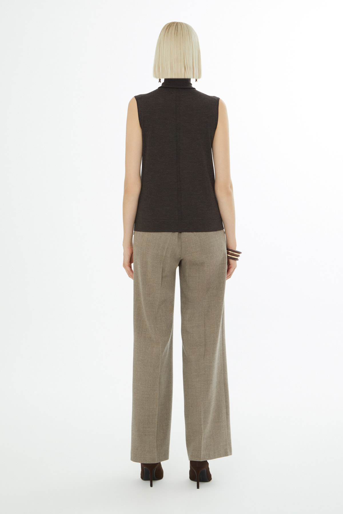 Boğazlı Yün Karışımlı Triko