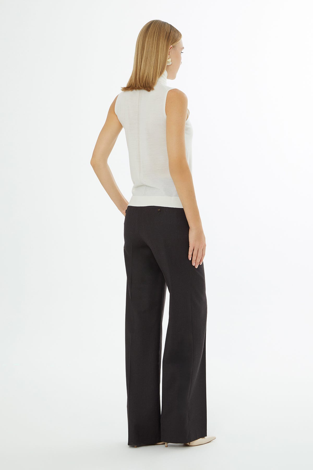 Boğazlı Yün Karışımlı Kazak