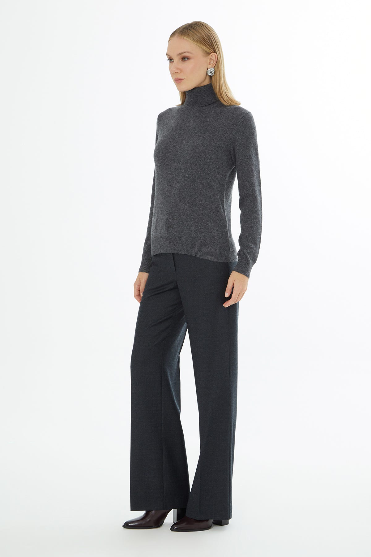 Boğazlı Triko Kazak