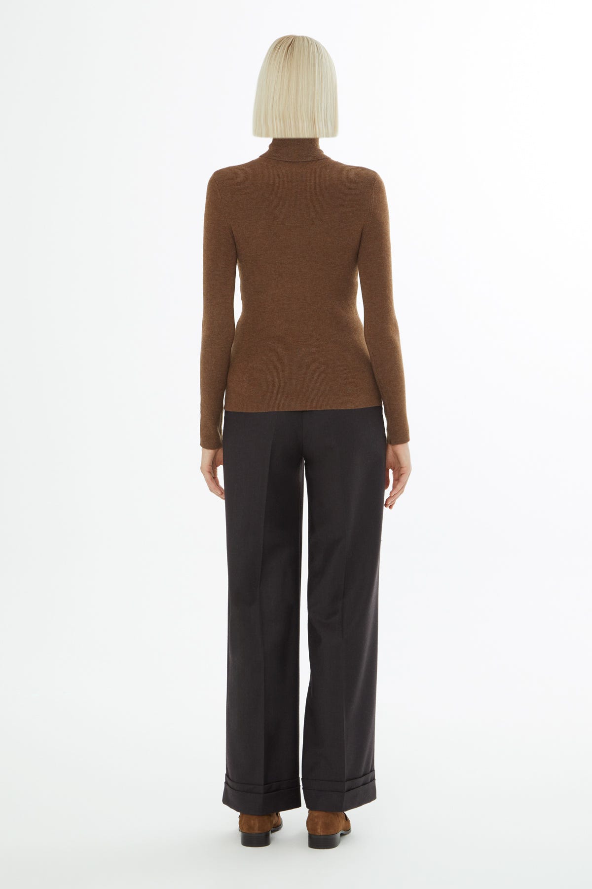 Boğazlı Kadın Triko Kazak