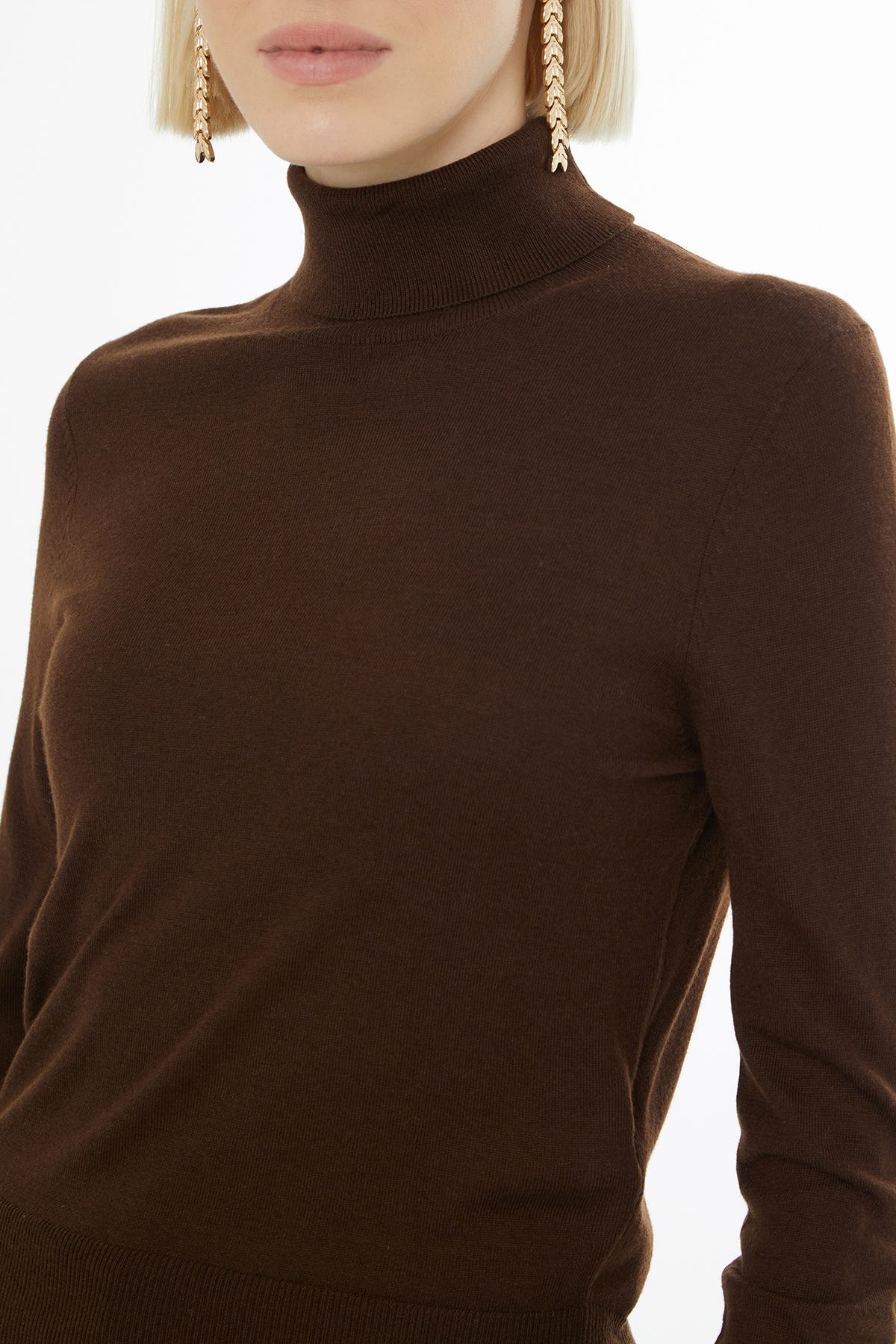 Boğazlı Triko Kazak