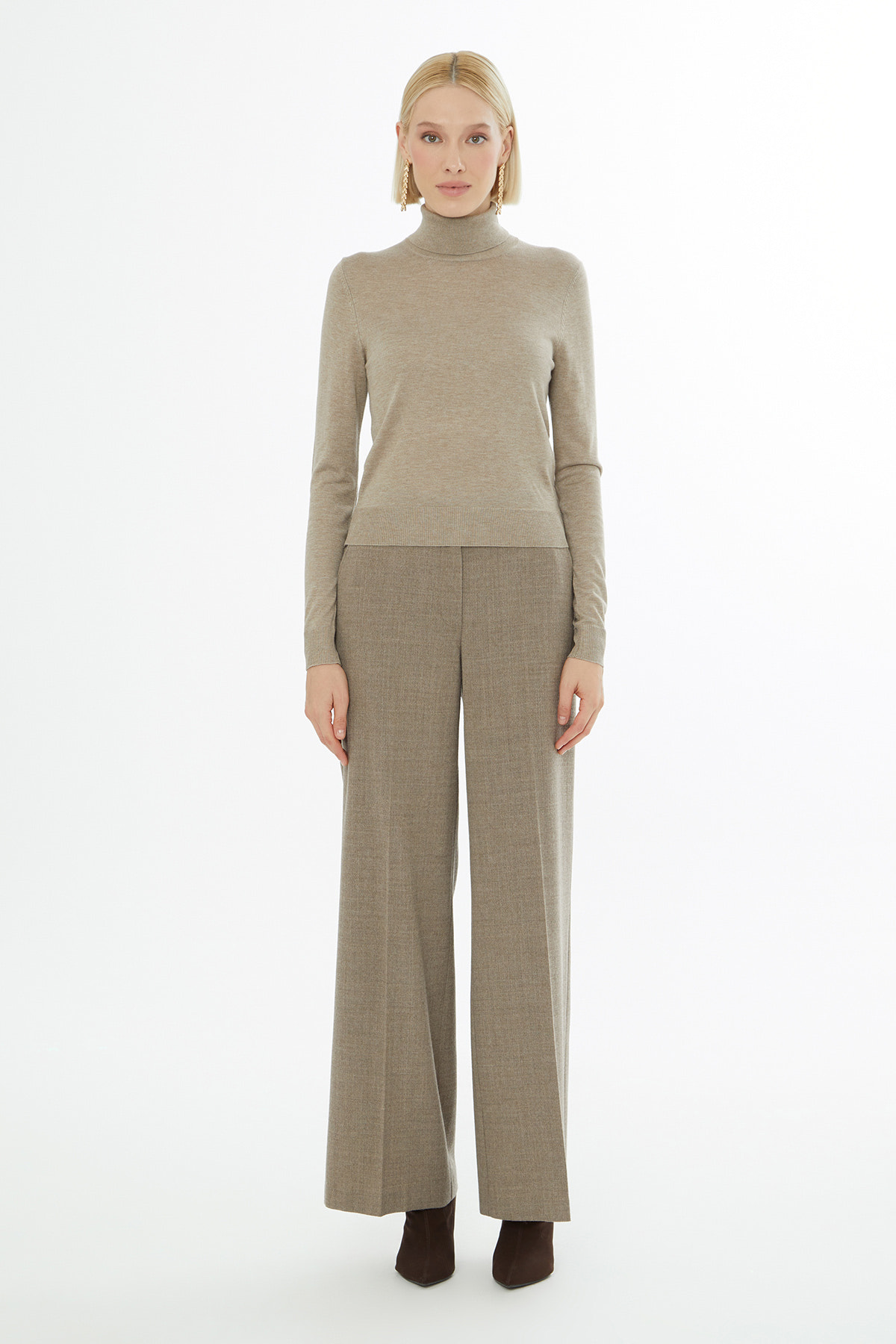 Boğazlı Triko Kazak