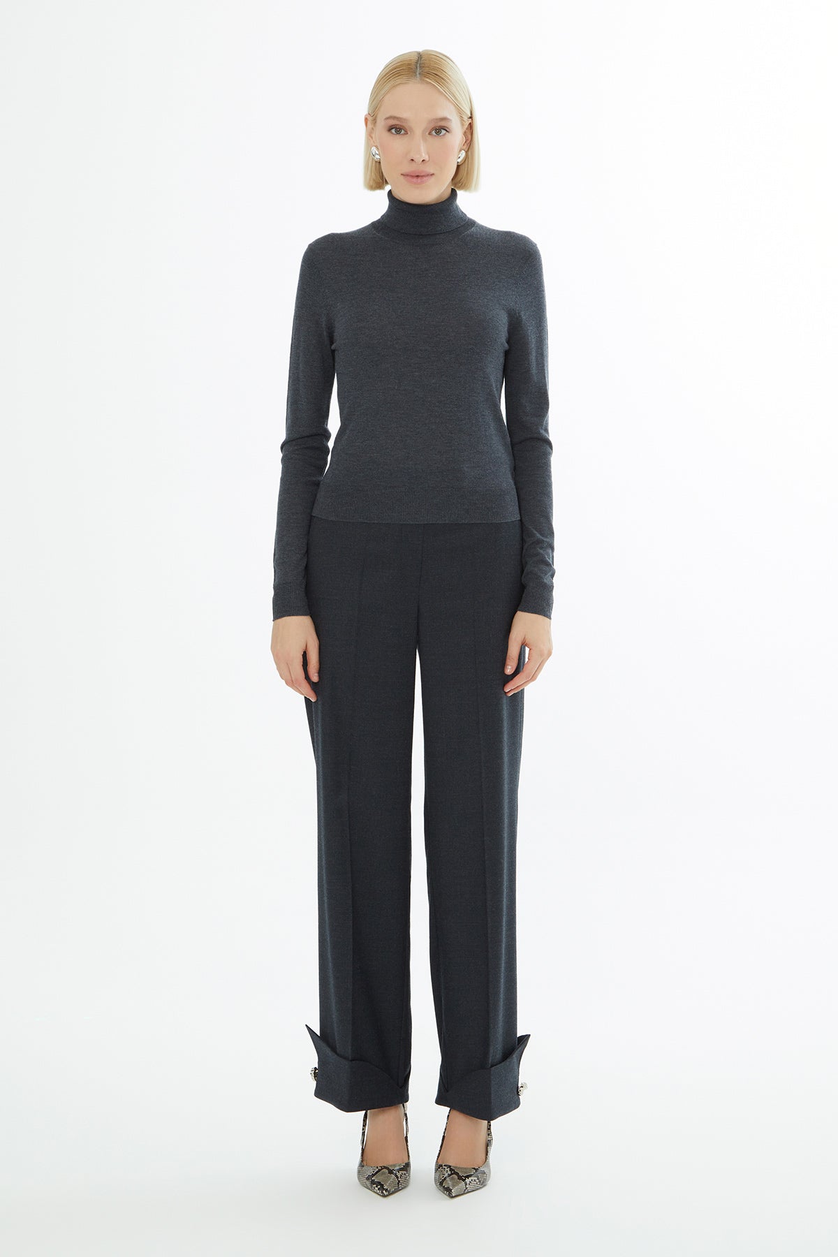 Boğazlı Triko Kazak