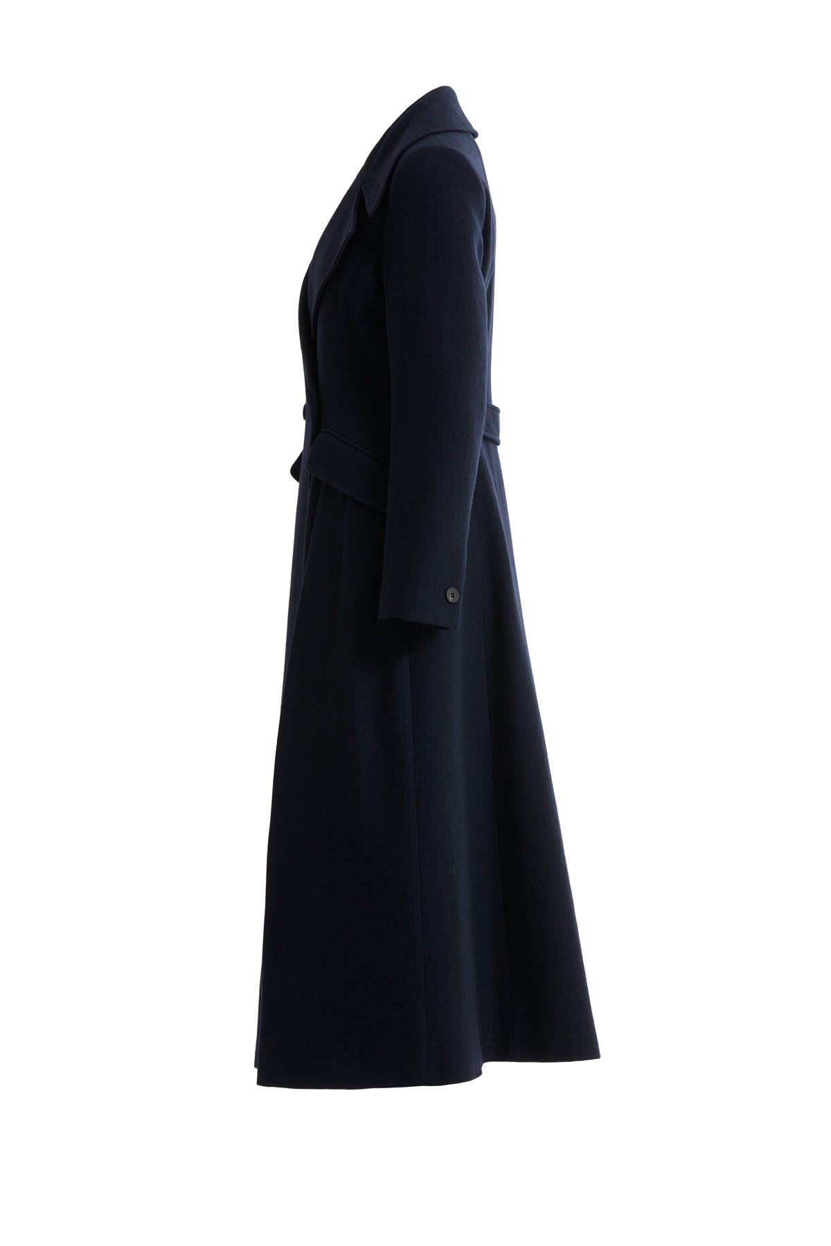 Erkek Yaka Düğme Kapamalı Lacivert Kaban