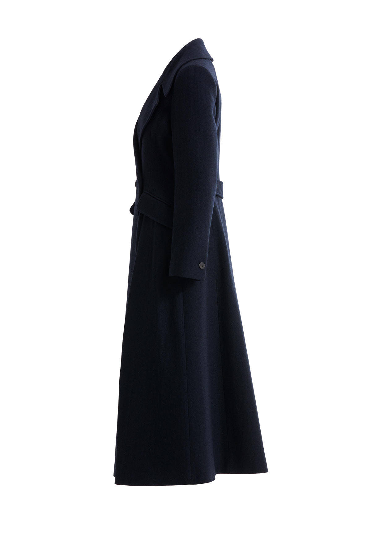 Erkek Yaka Düğme Kapamalı Lacivert Kaban