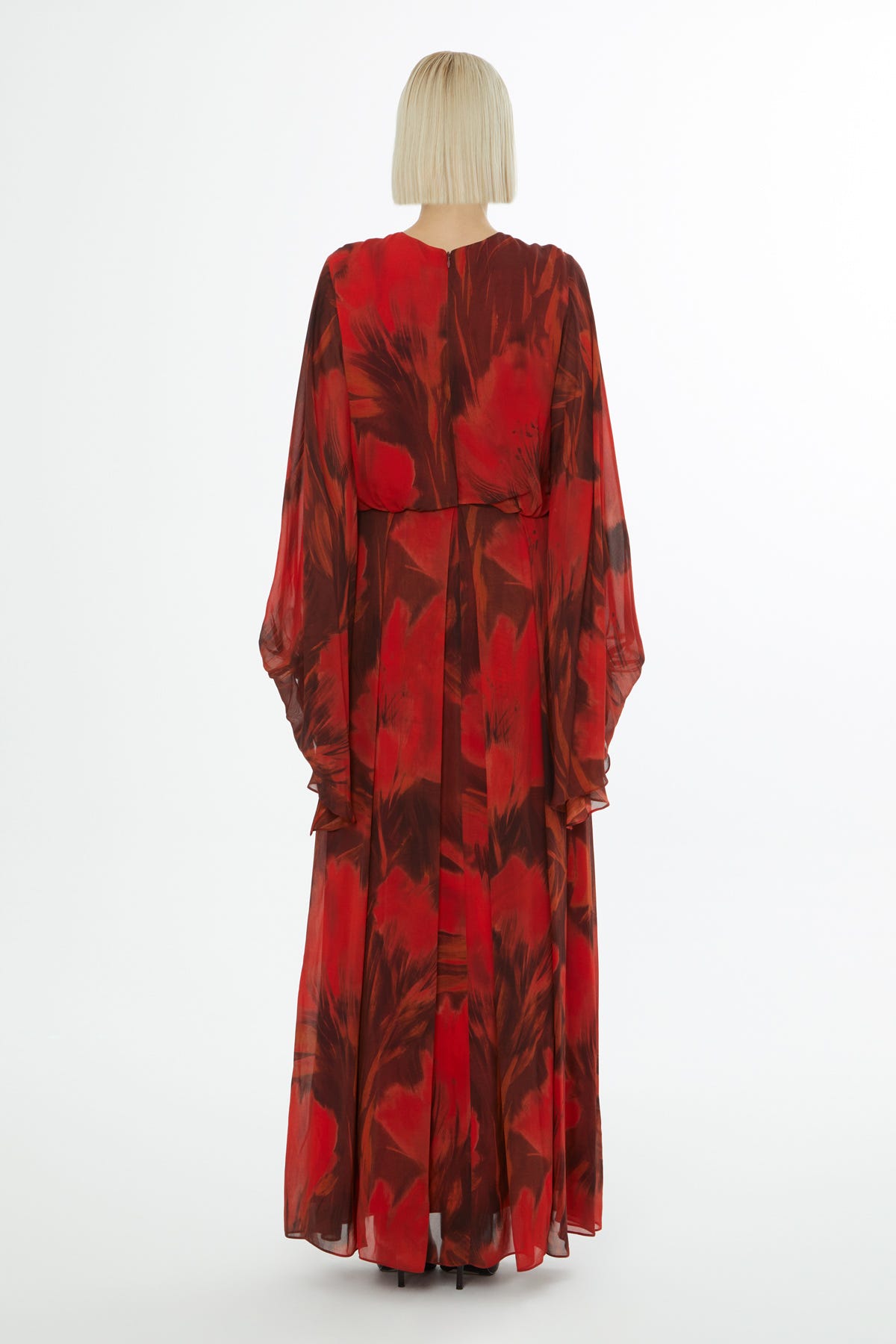 Yuvarlak Yaka Fermuar Kapamalı Uzun Kol Elise