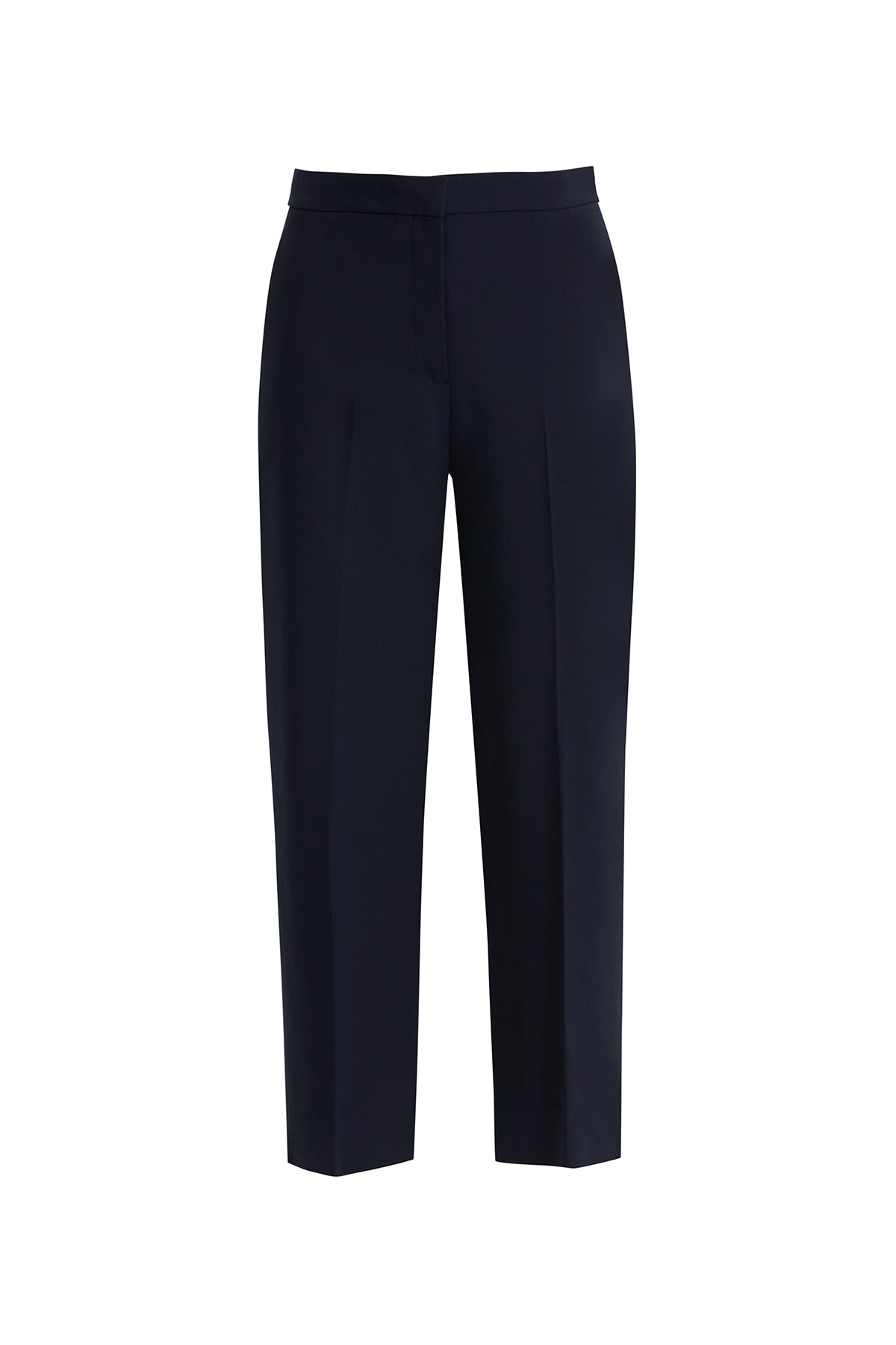 Fermuarlı Logolu Lacivert Havuç Pantolon