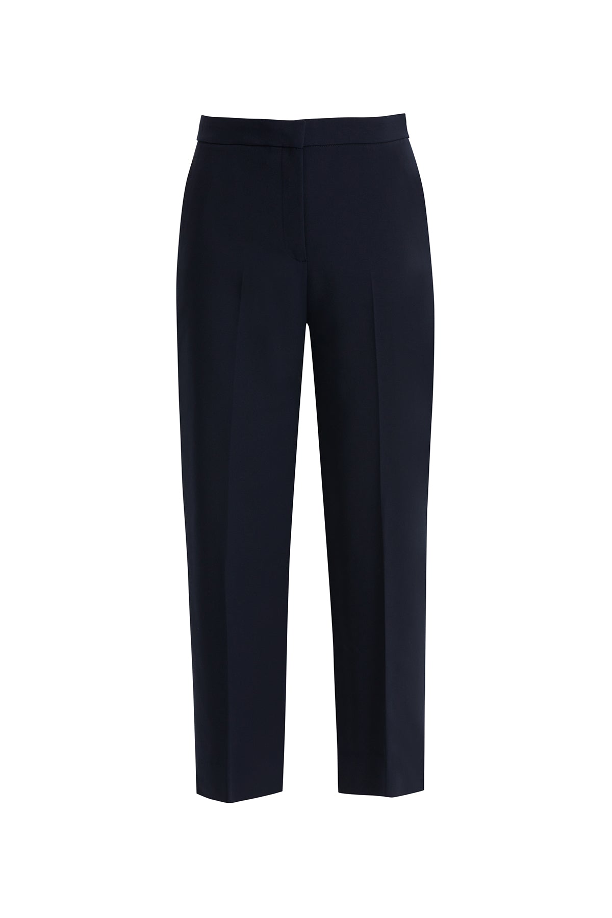 Fermuarlı Logolu Lacivert Havuç Pantolon