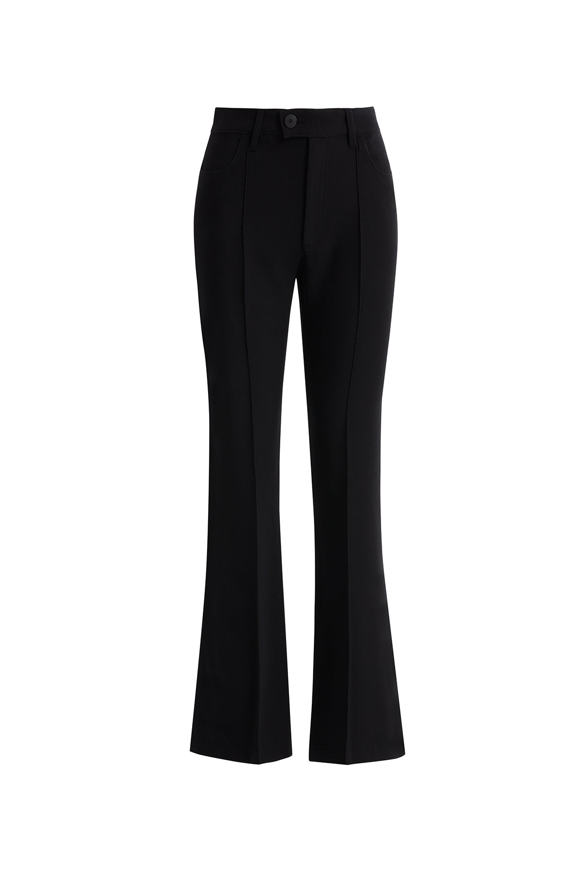 Nervür Dikişli Siyah Pantolon