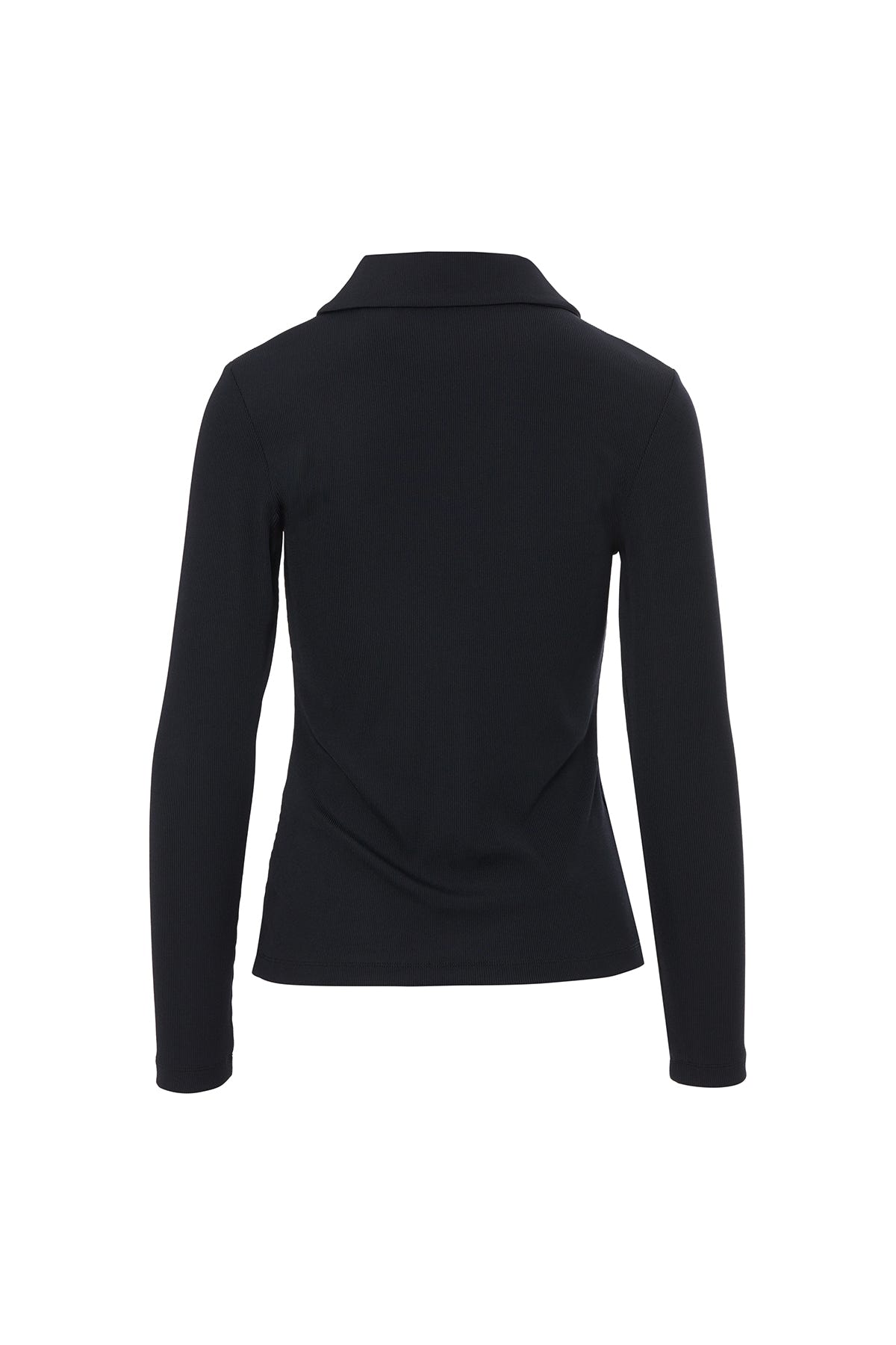 Yakalı Düğmeli Uzun Kol T-Shirt