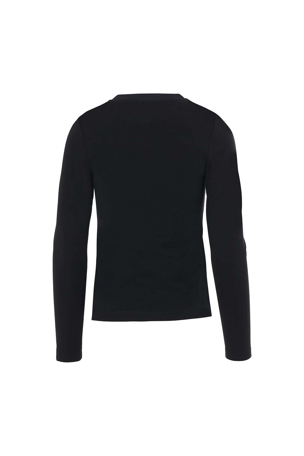 Ön Pat Çıtçıtlı Uzun Kol T-Shirt