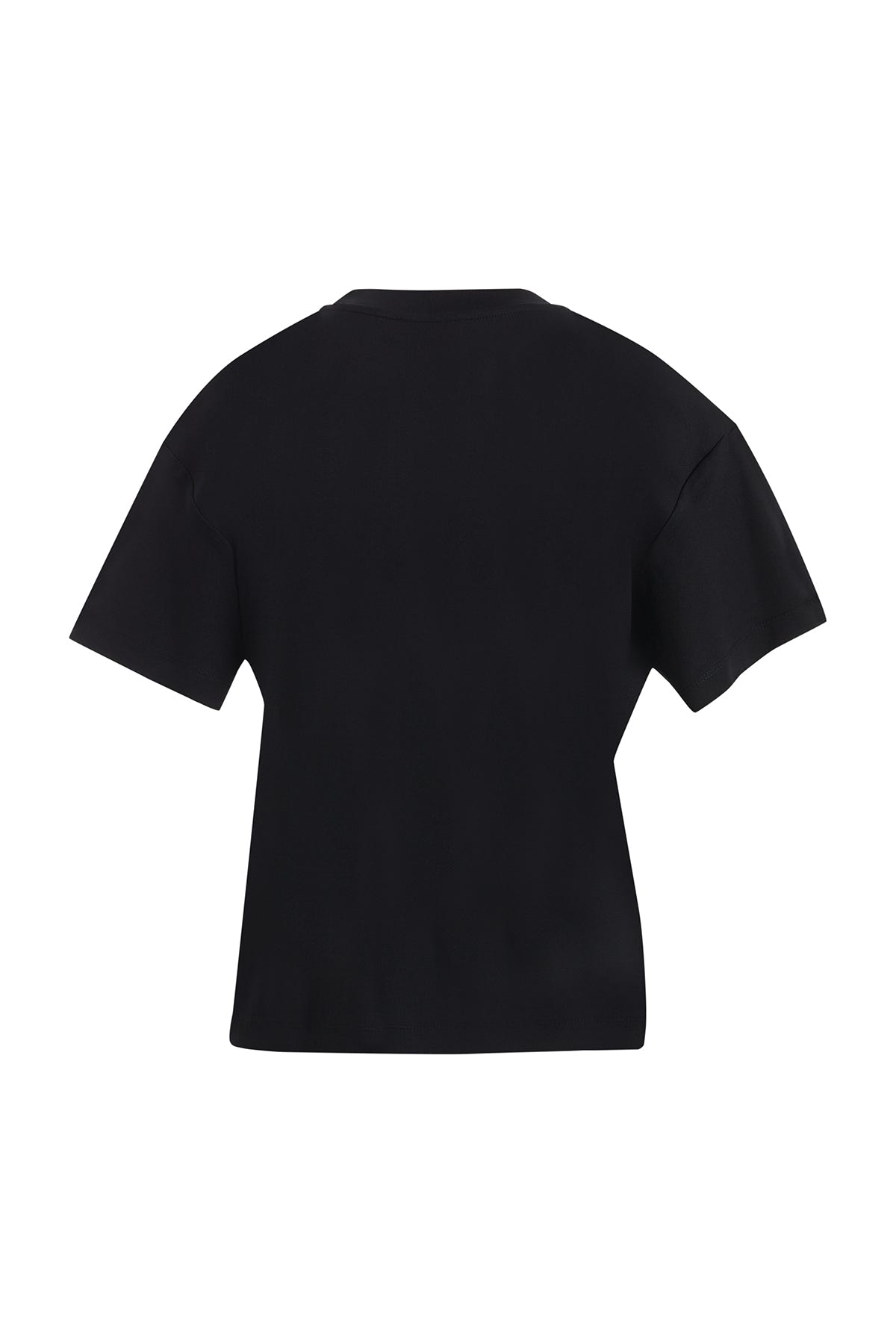 Kabartma Nakışlı İşlemeli Siyah T-Shirt