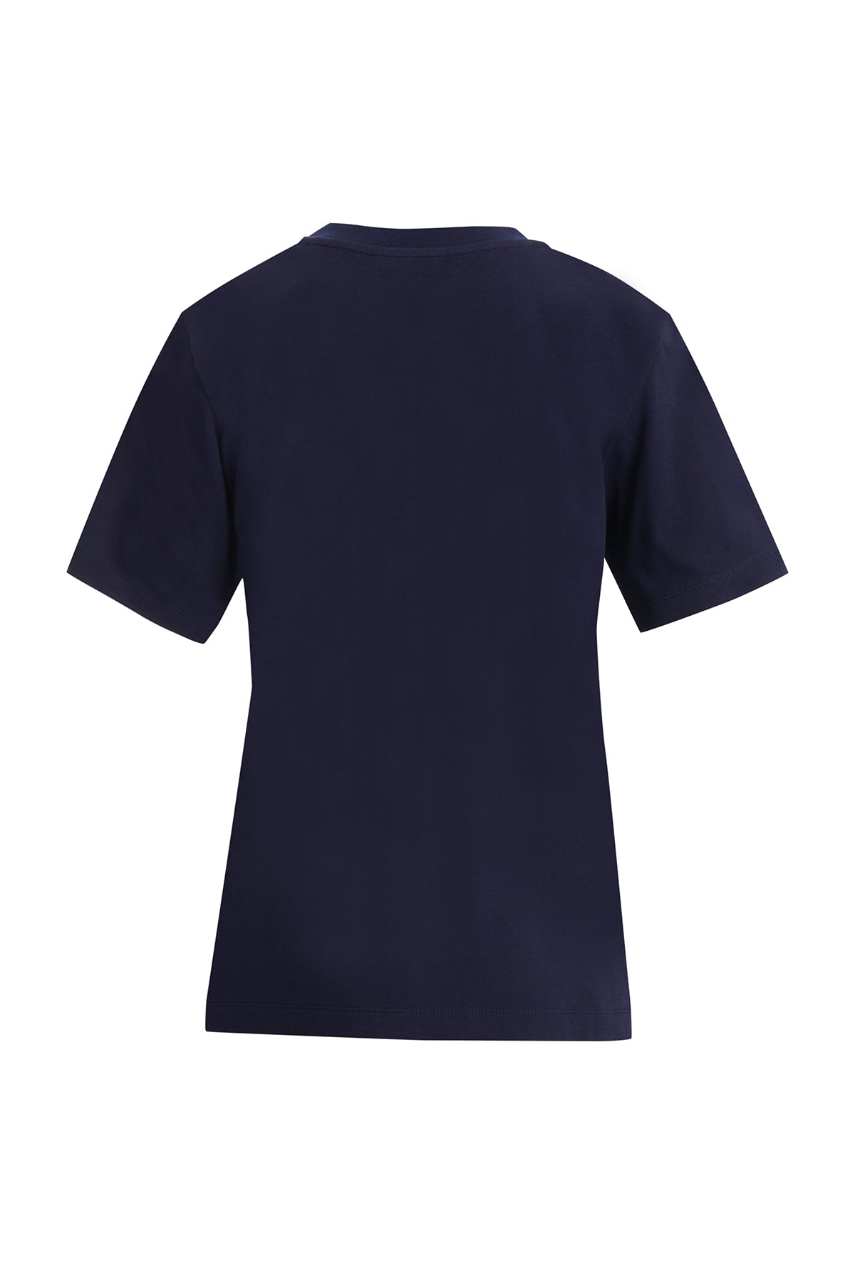 Yakası İşleme Detaylı Lacivert T-Shirt