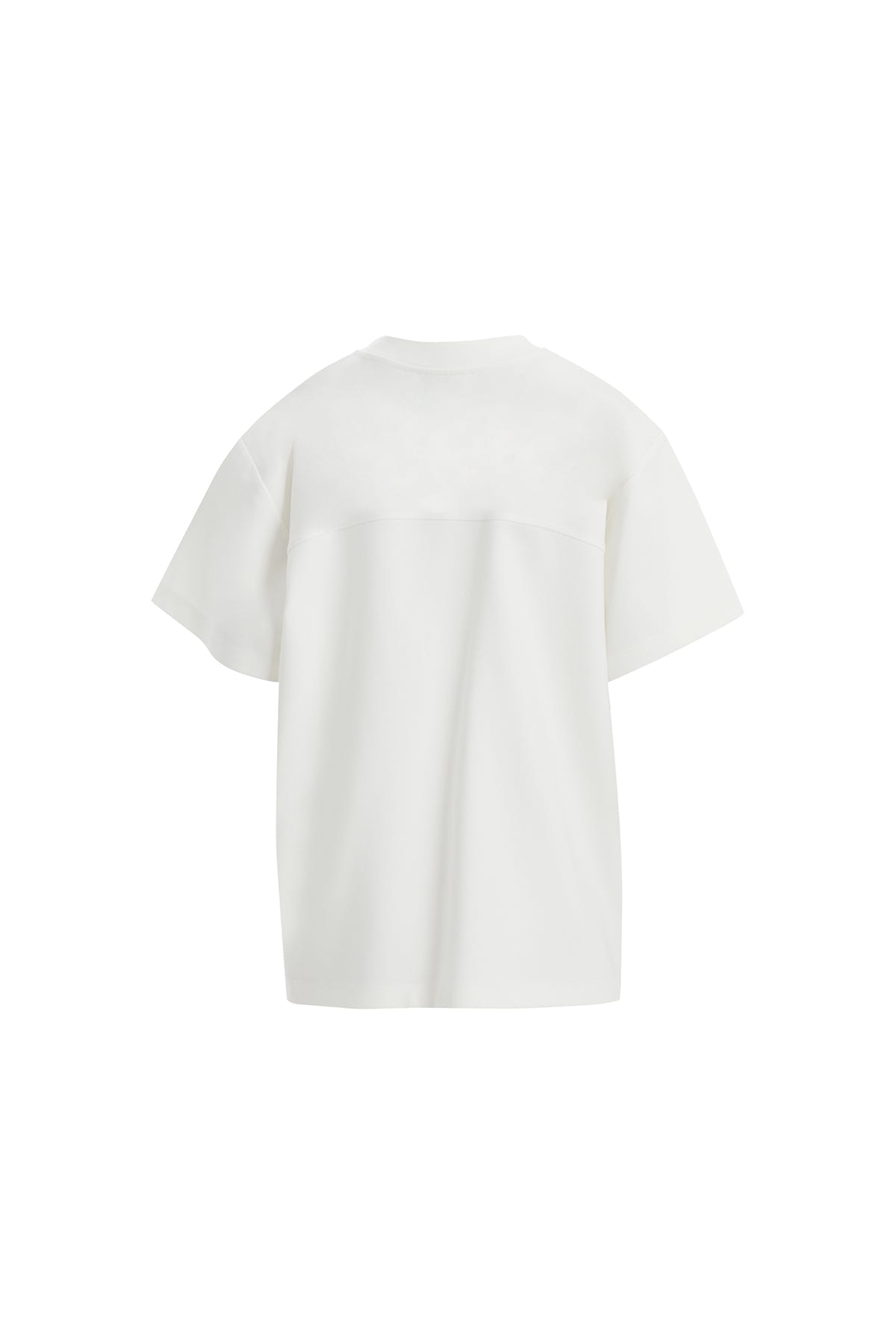 Geometrik Desenli Cepli Ekru T-Shirt