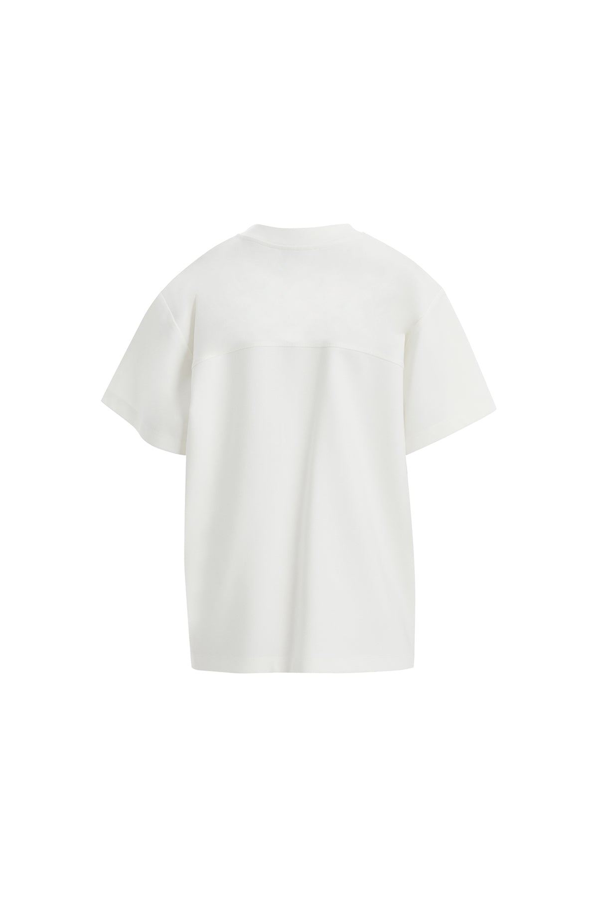Geometrik Desenli Cepli Ekru T-Shirt