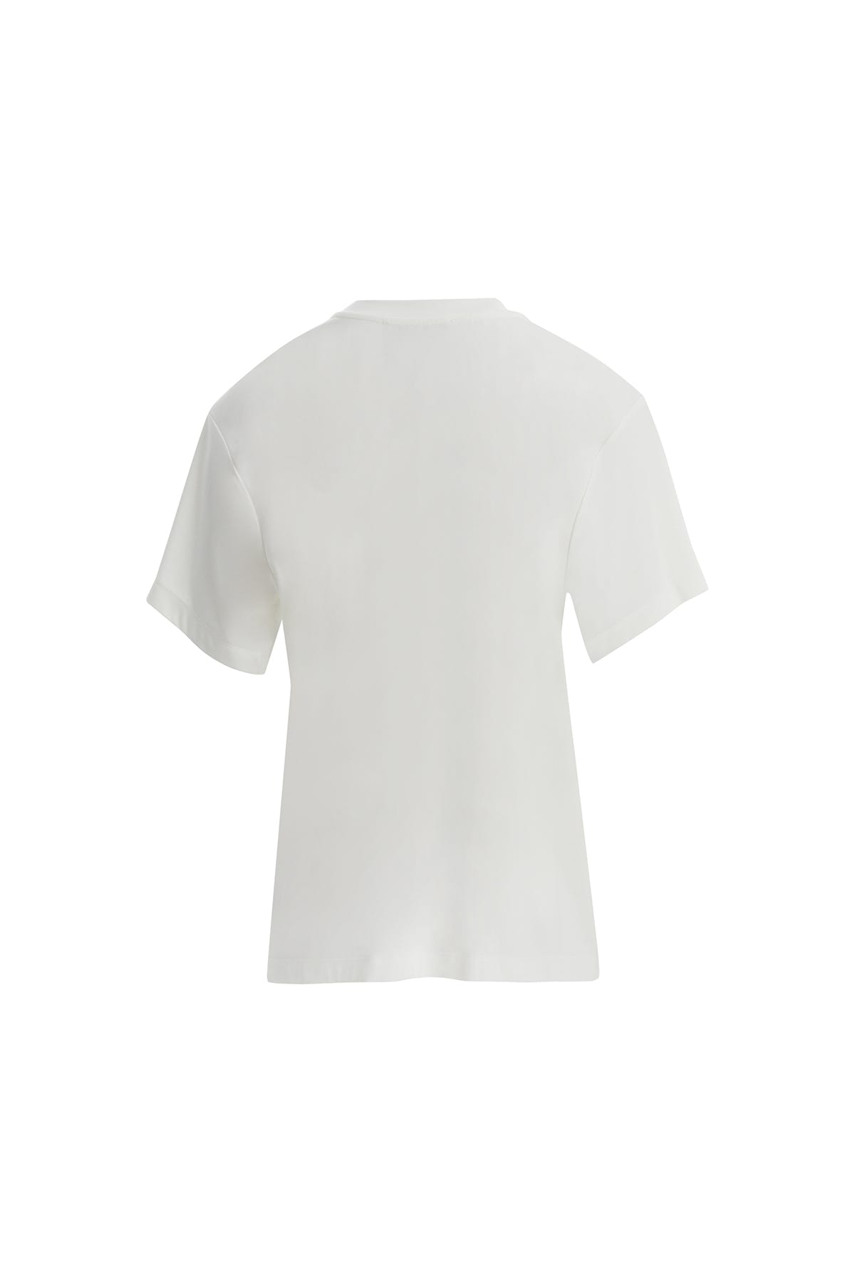Çiçek Nakışlı Ekru T-Shirt
