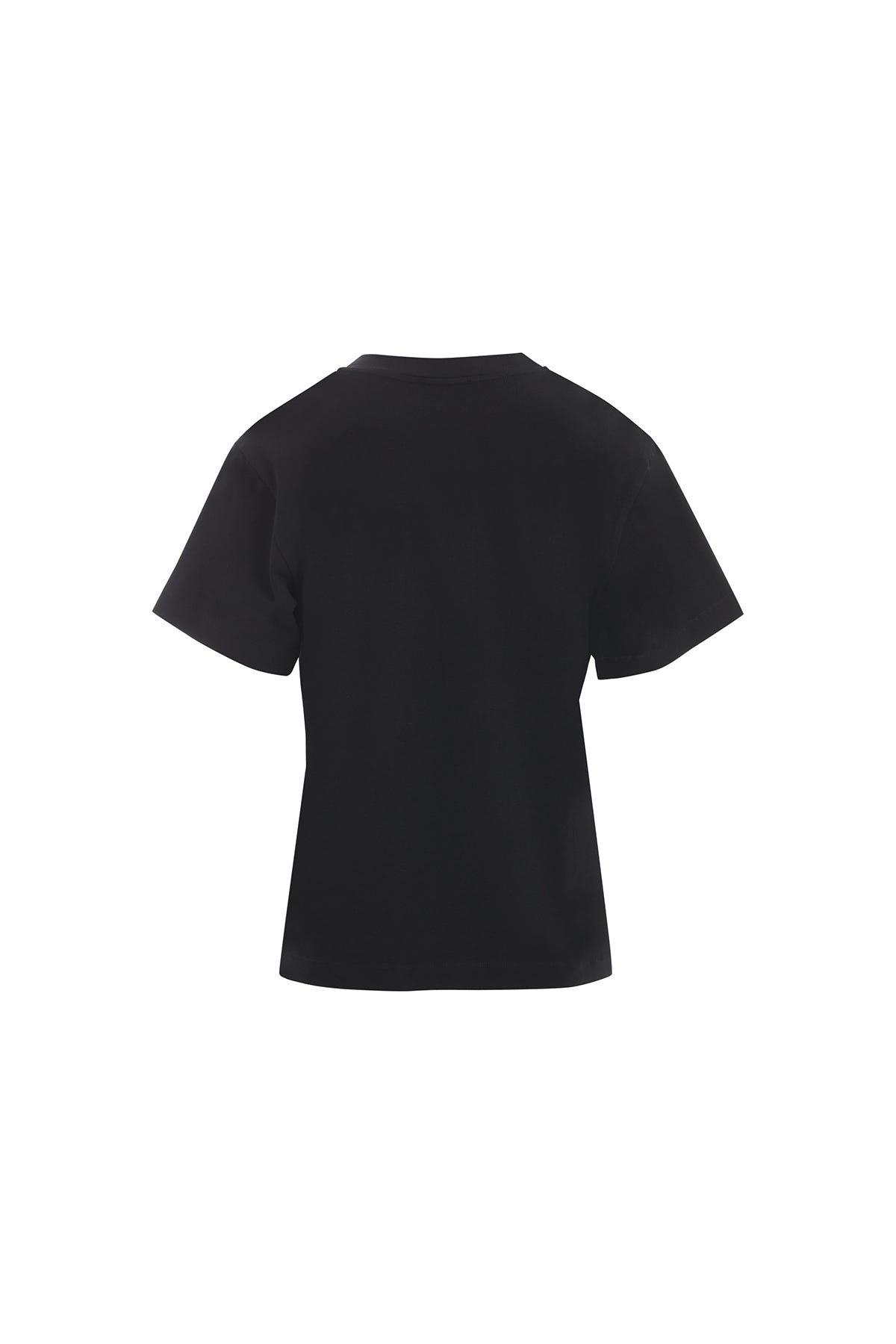 Kırmızı Payet Detaylı Siyah T-Shirt