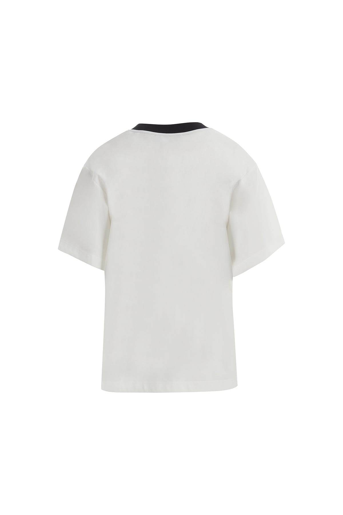 Şerit Ve Aksesuar Detaylı Ekru T-Shirt