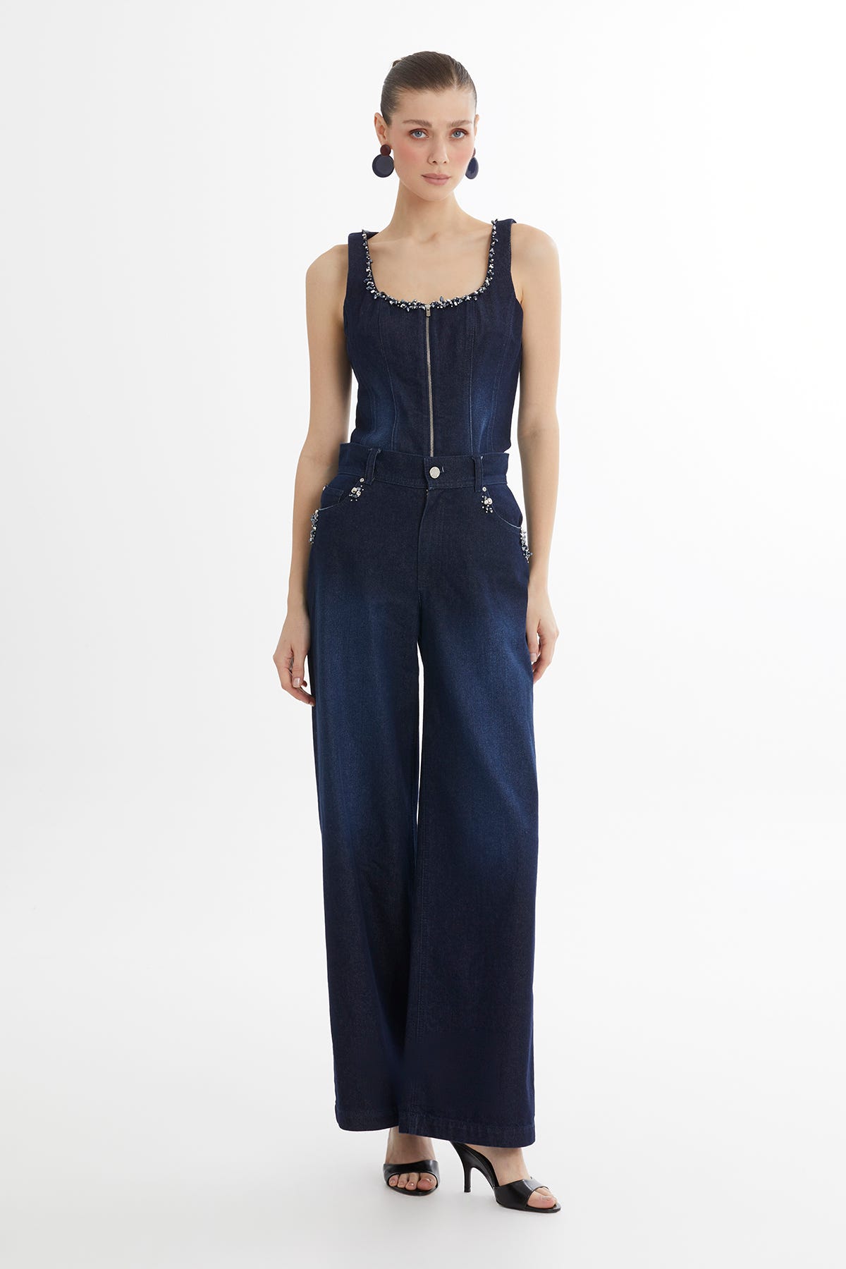 İşleme Detaylı Jean