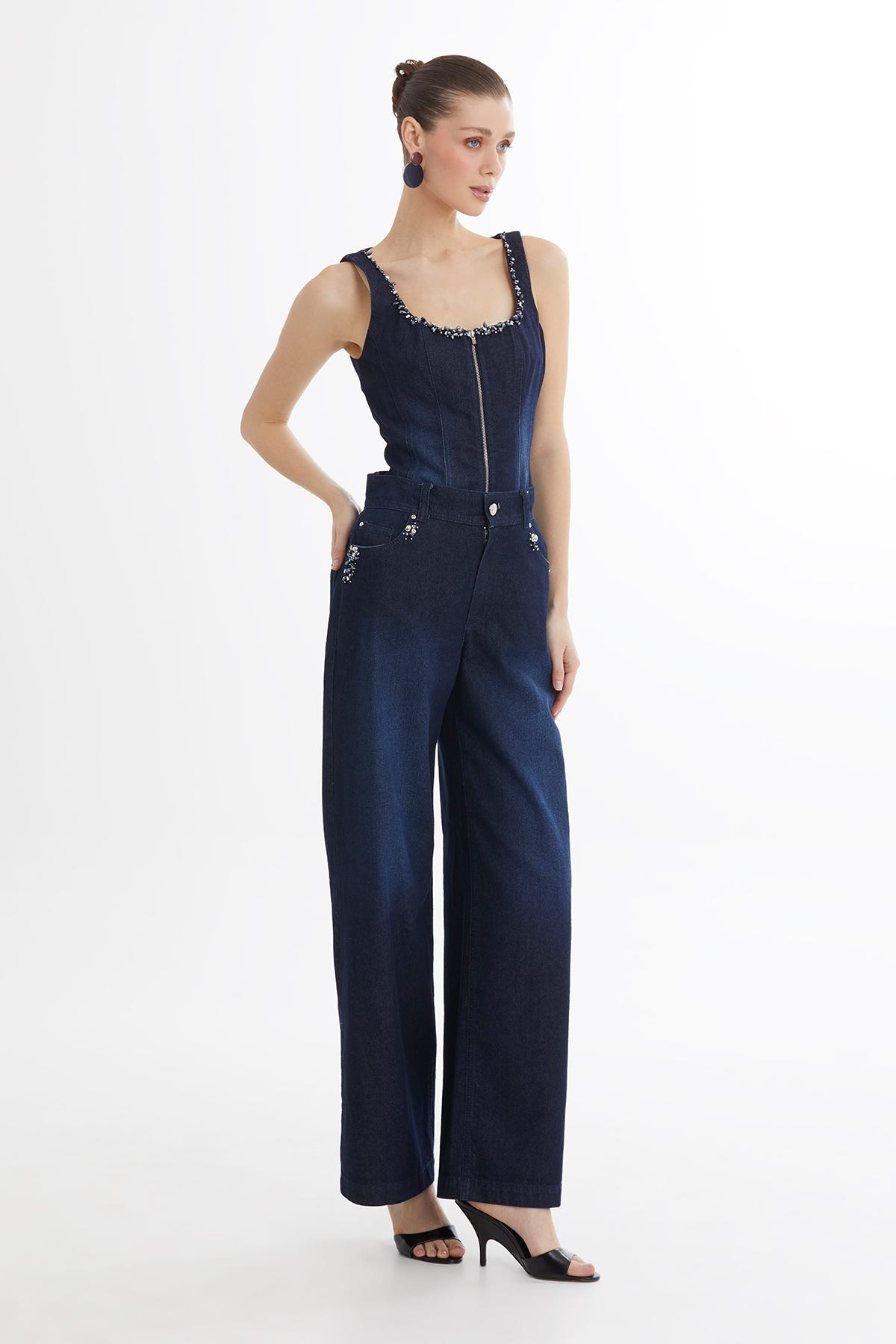 İşleme Detaylı Jean