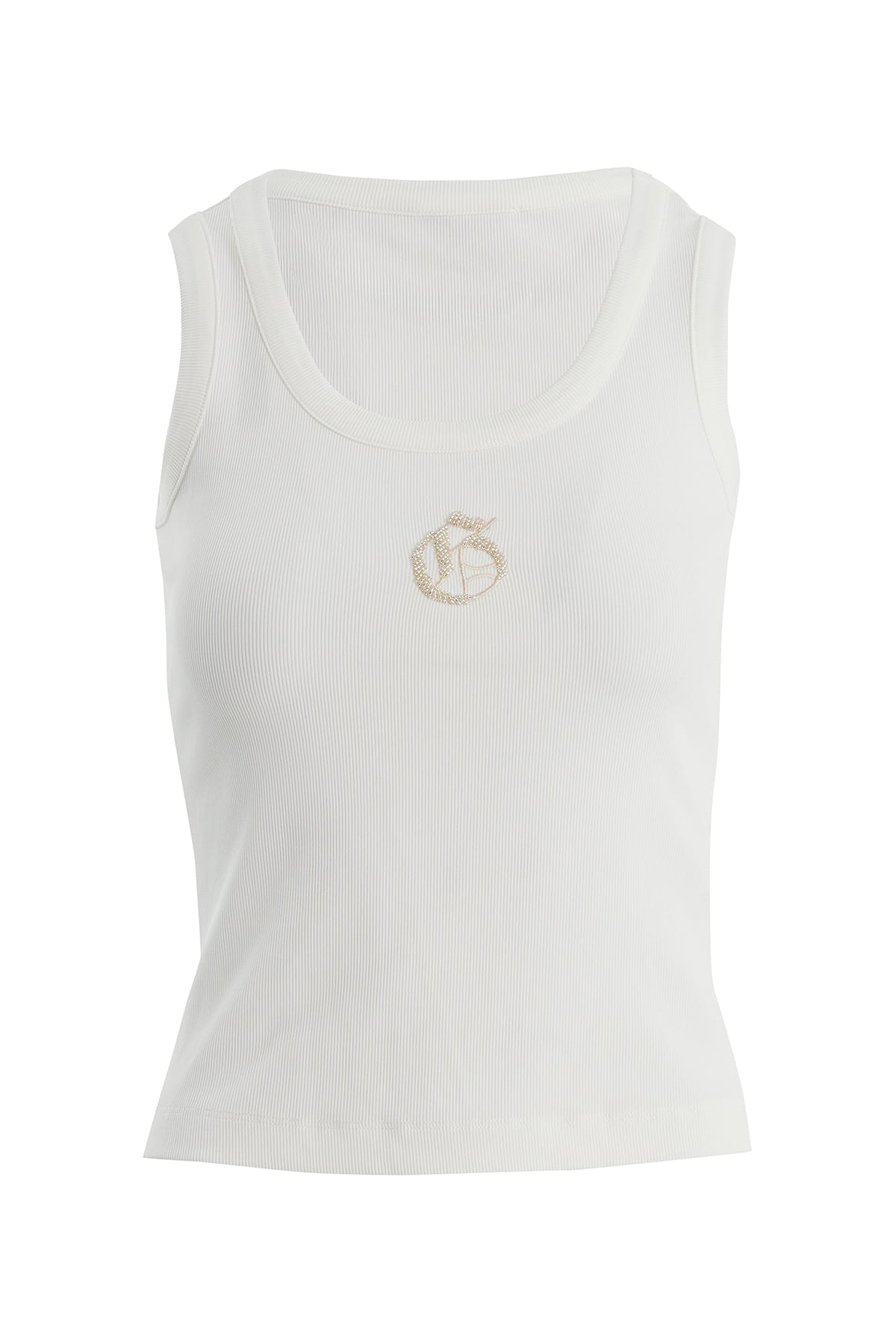 Nakış Ve İşleme Detaylı Ekru Atlet