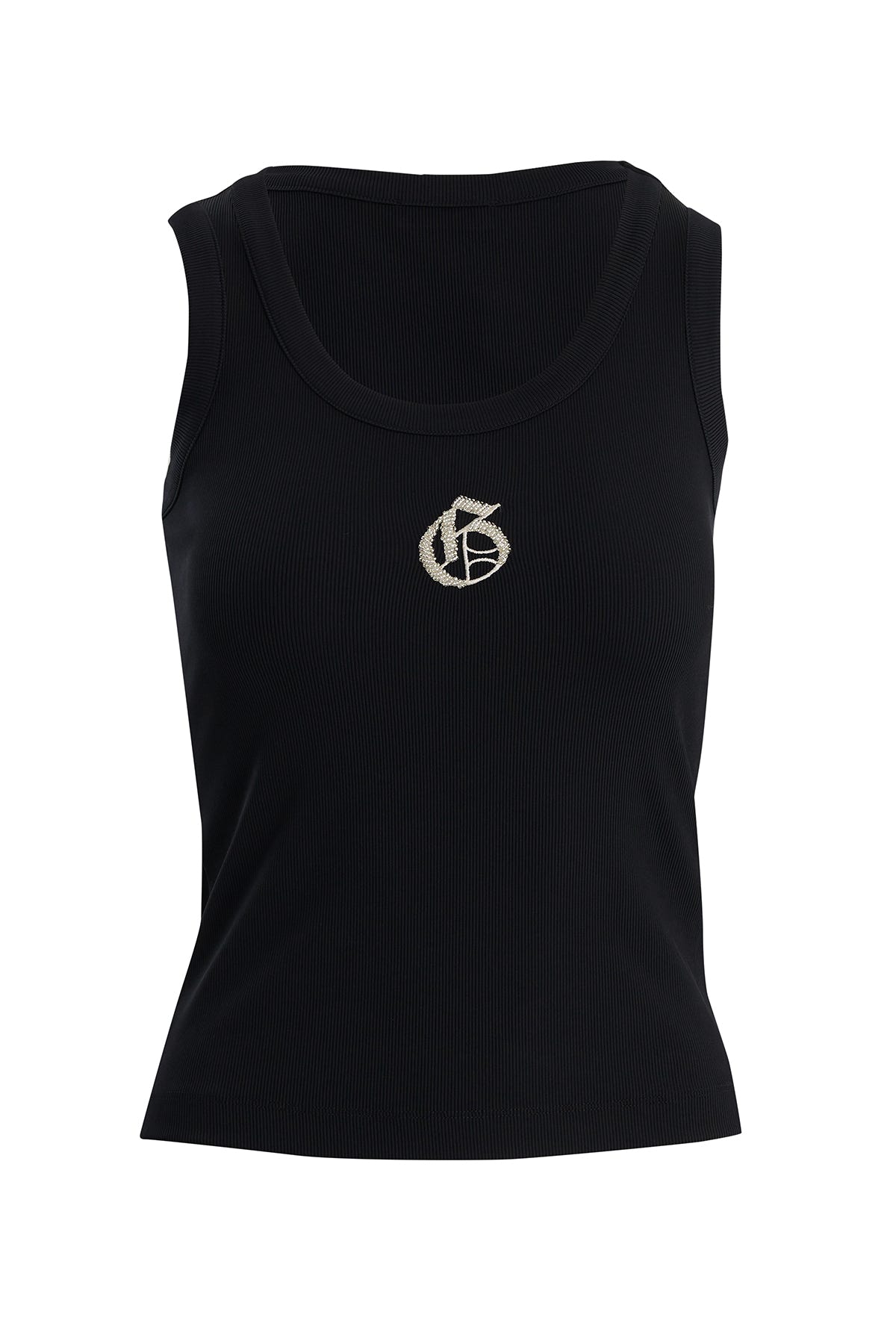 Nakış Ve İşleme Detaylı Siyah Atlet