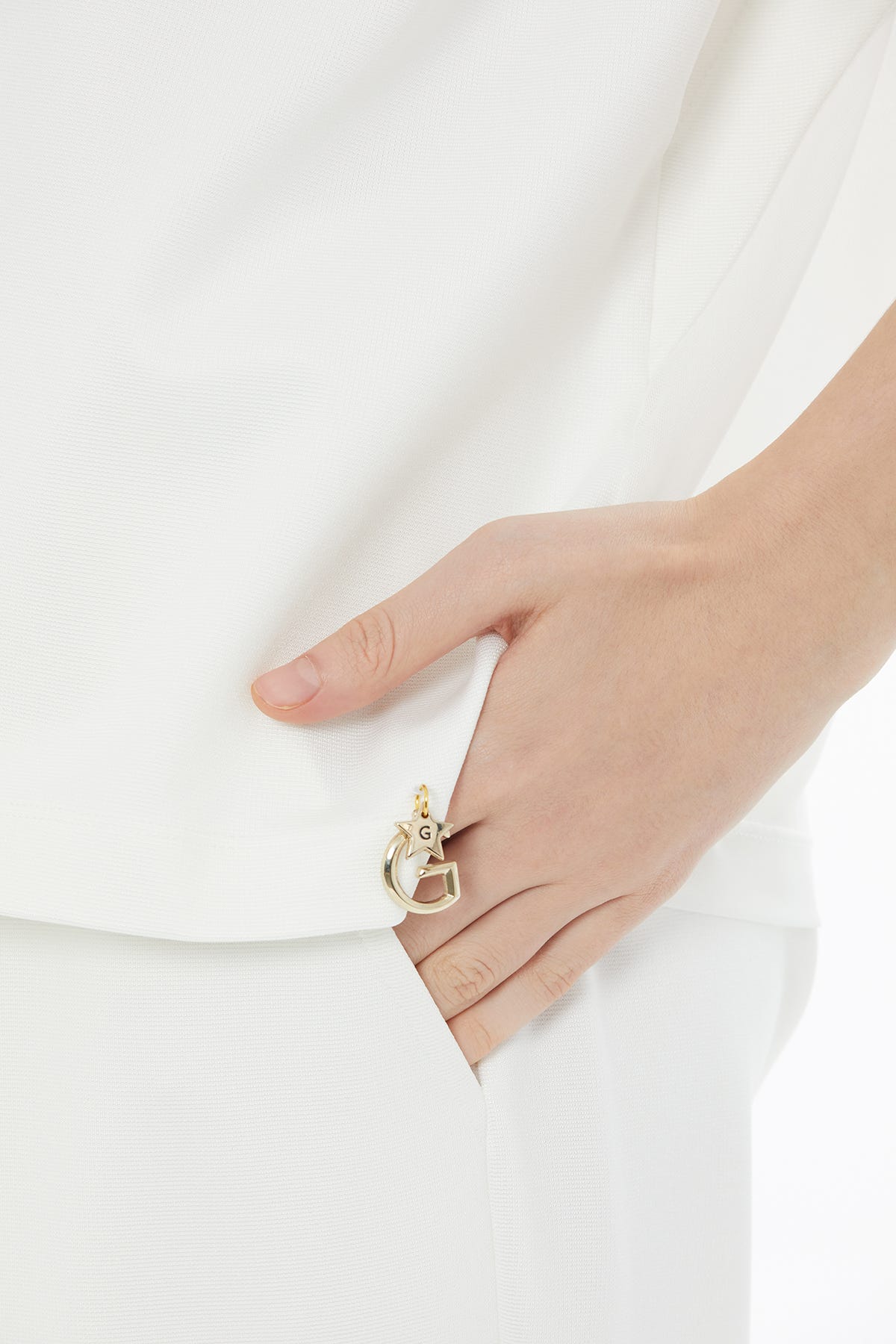 Tül Detaylı Ekru T-Shirt