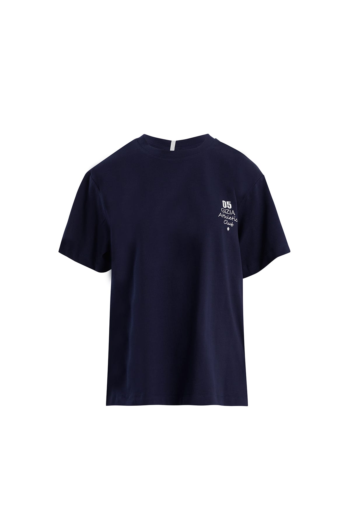 Taş Baskılı Oversize Lacivert T-Shirt