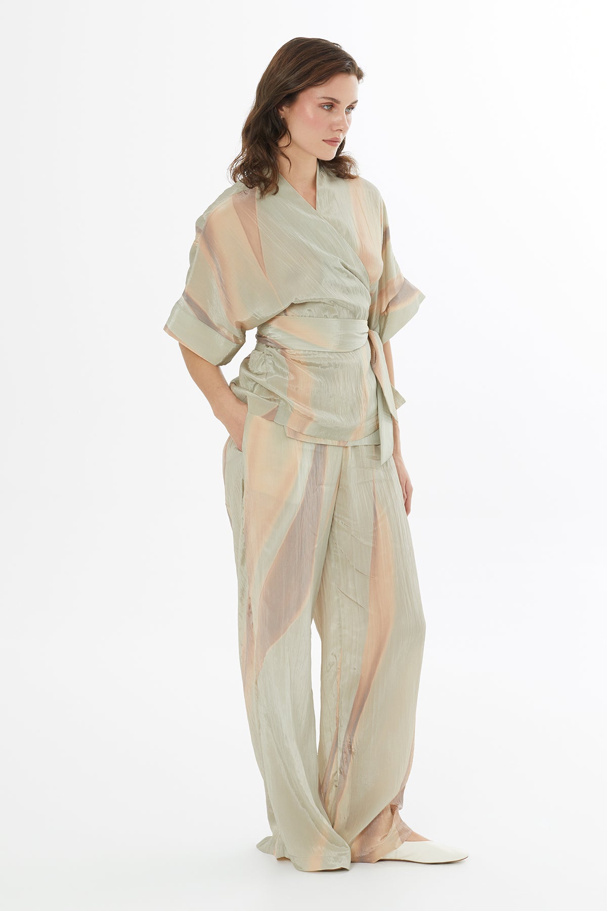 Kruvaze Kapamalı Bluz