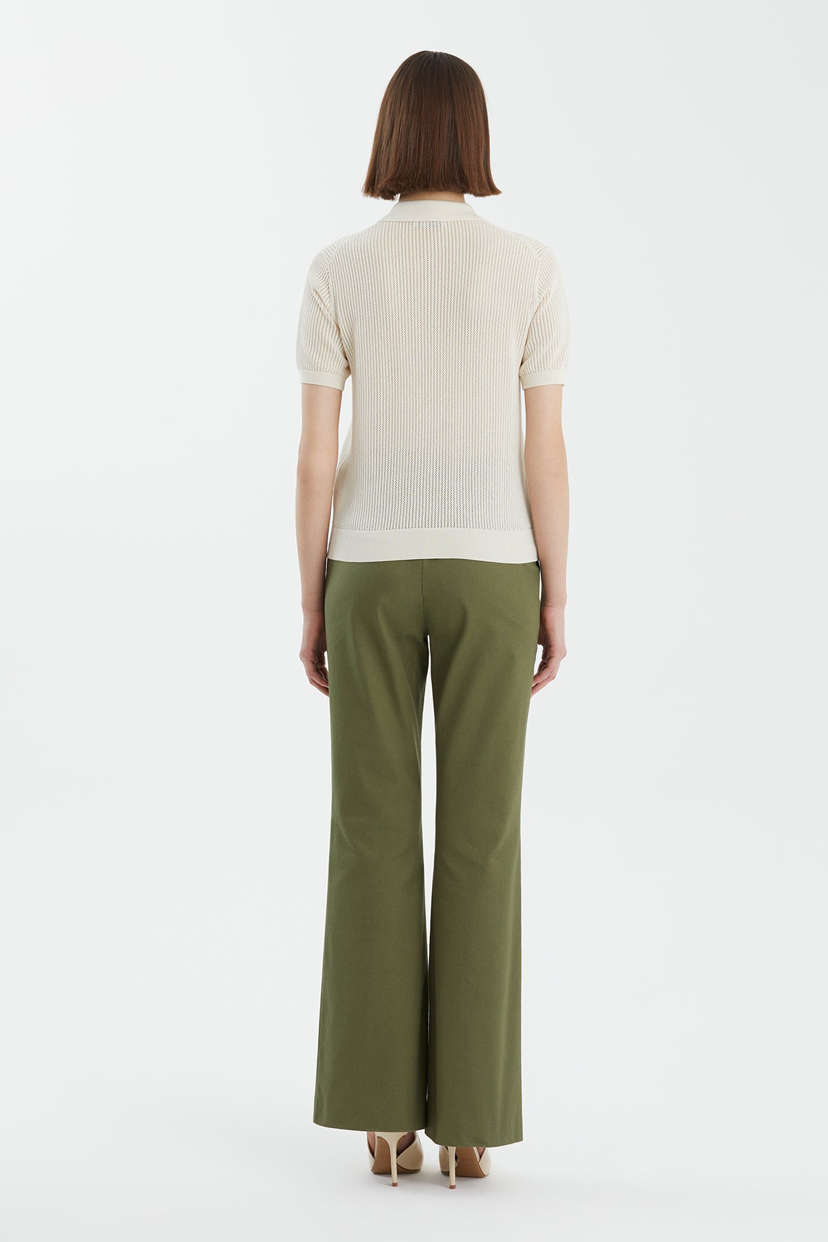 İpek Karışımlı Ekru Triko