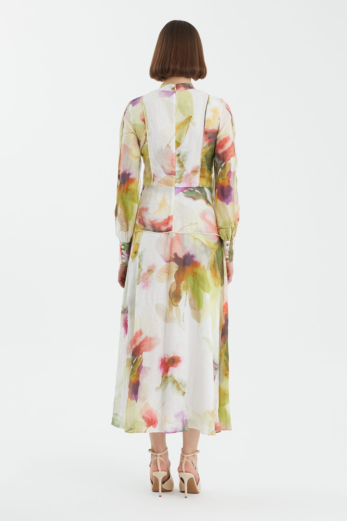 Düğme Detaylı Parçalı Elbise