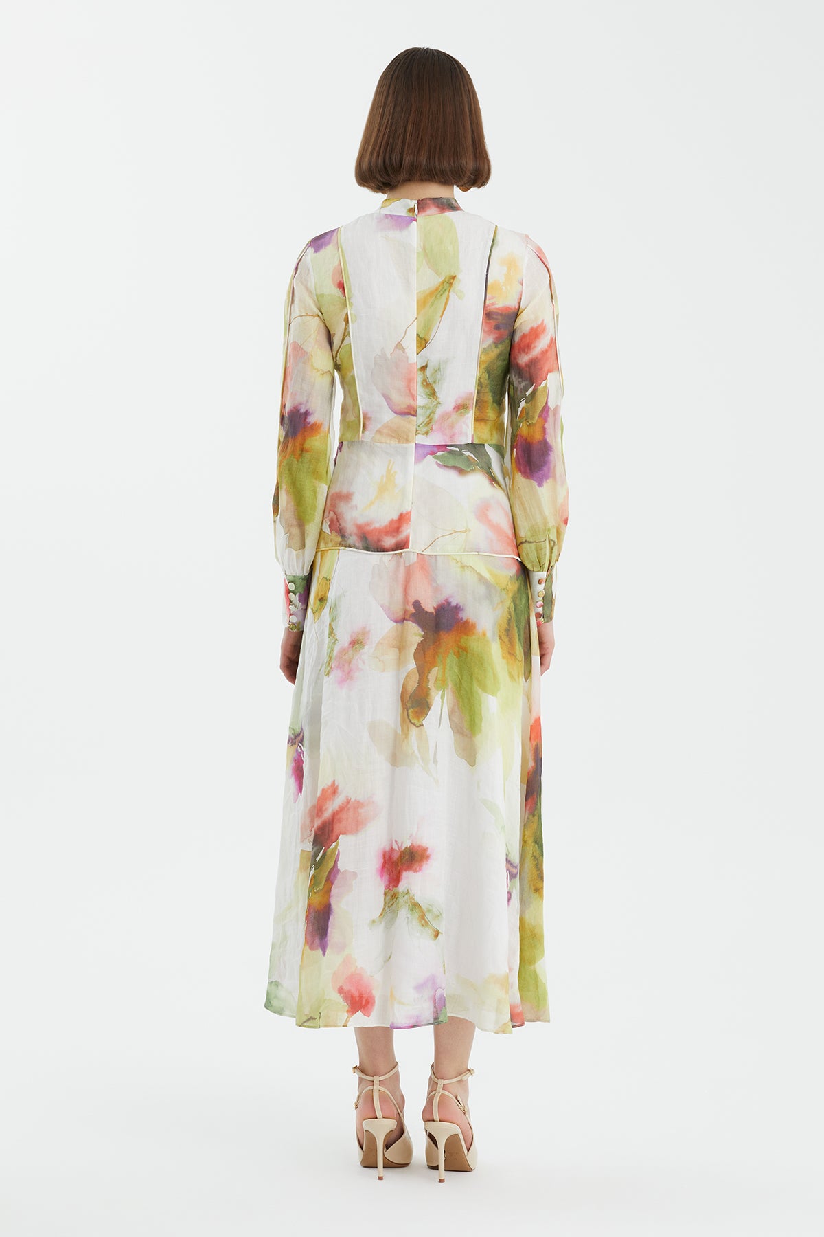 Düğme Detaylı Parçalı Elbise