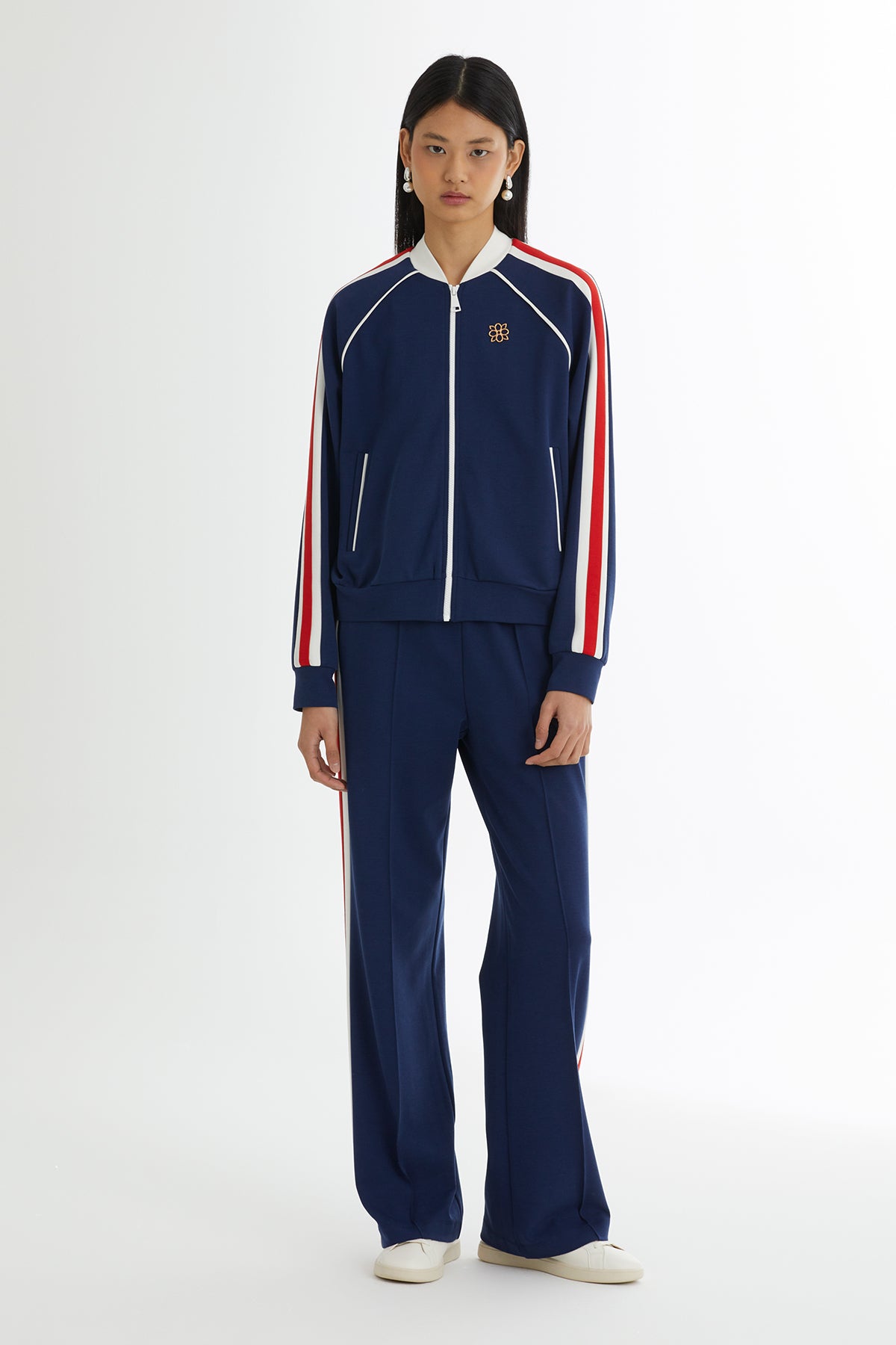 Ceketi Aksesuarlı Lacivert Eşofman Takımı